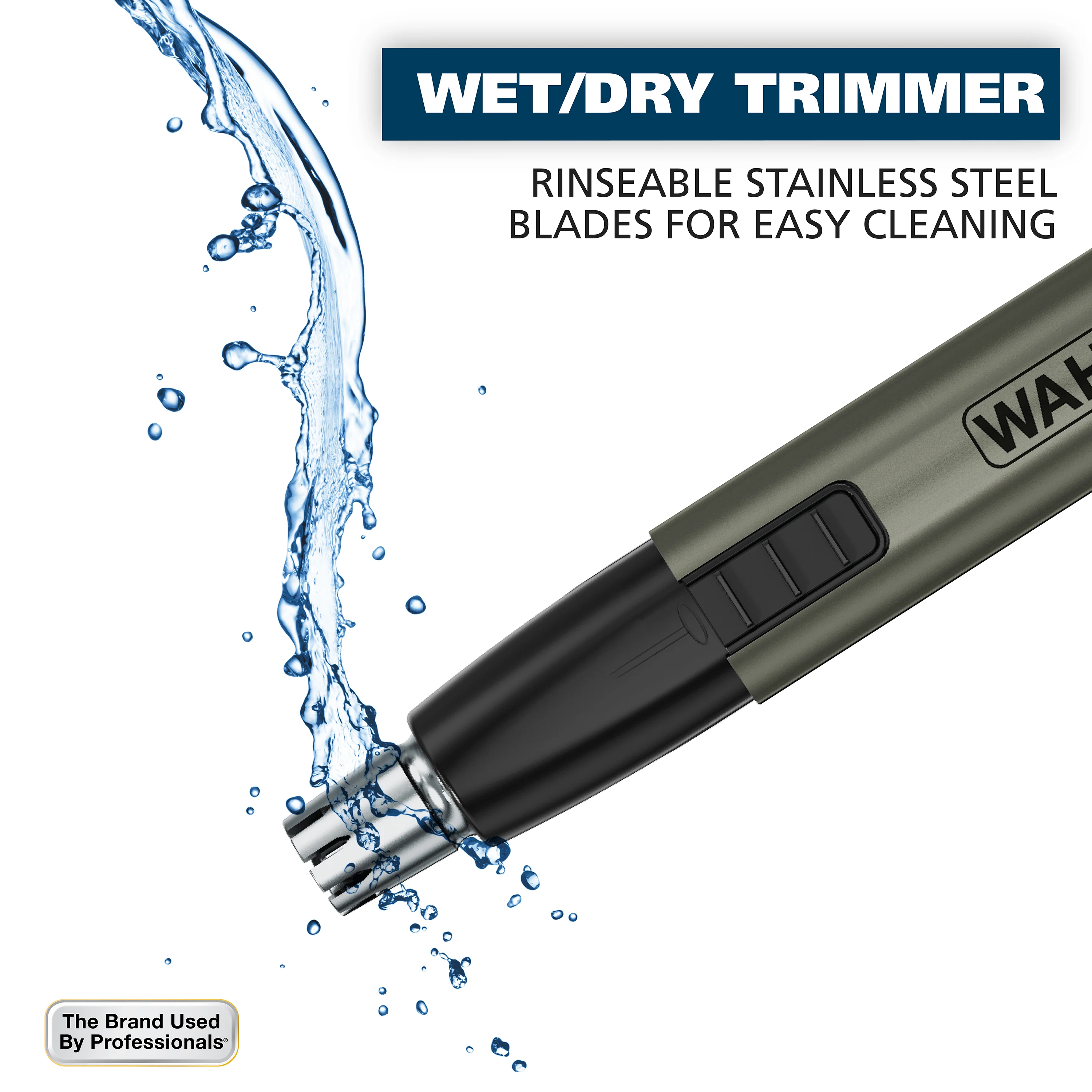 Wahl Lithium Ion Groomsman 2-in-1 Cordless Battery Eyebrow and Nose Trimmer - Image 10