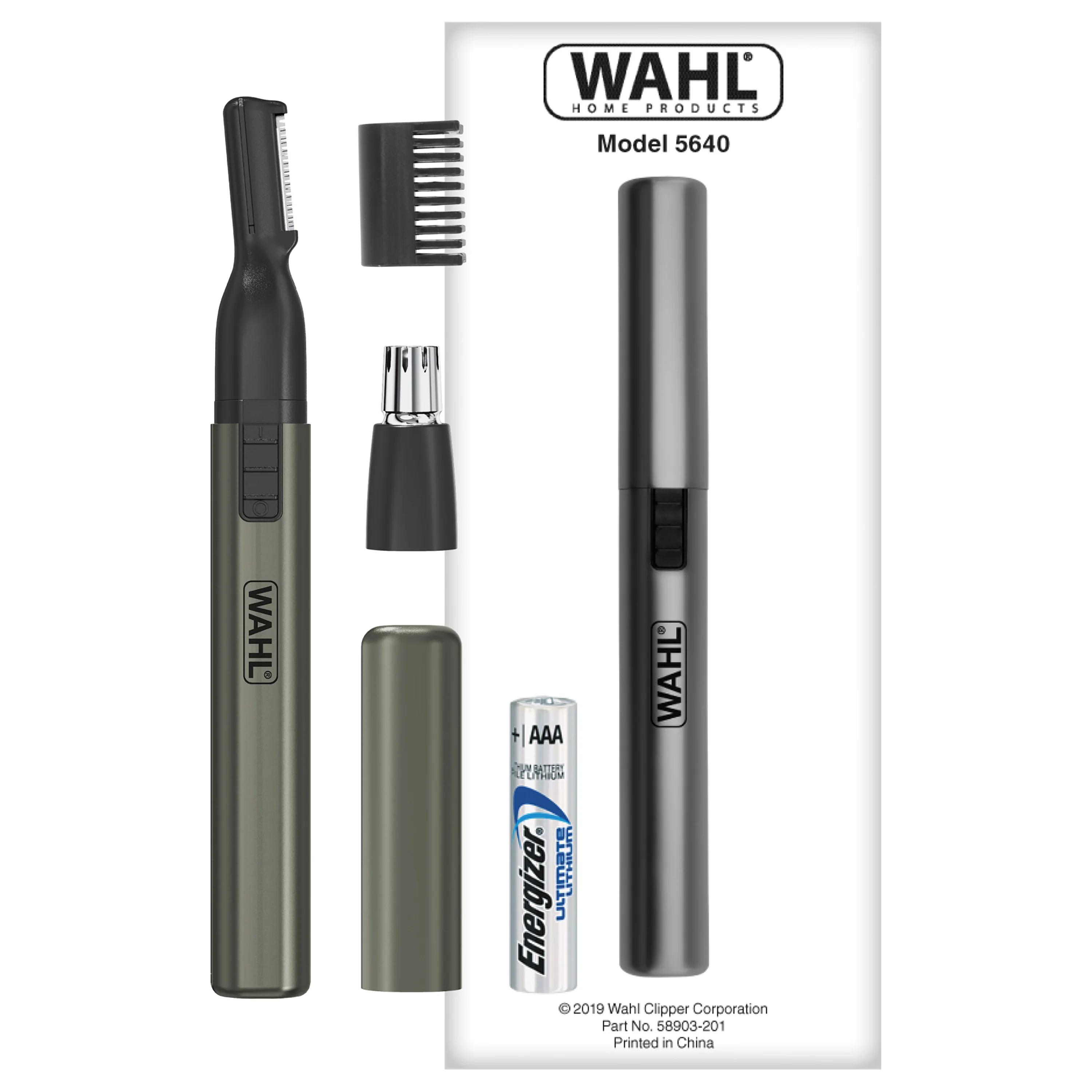 Wahl Lithium Ion Groomsman 2-in-1 Cordless Battery Eyebrow and Nose Trimmer - Image 4