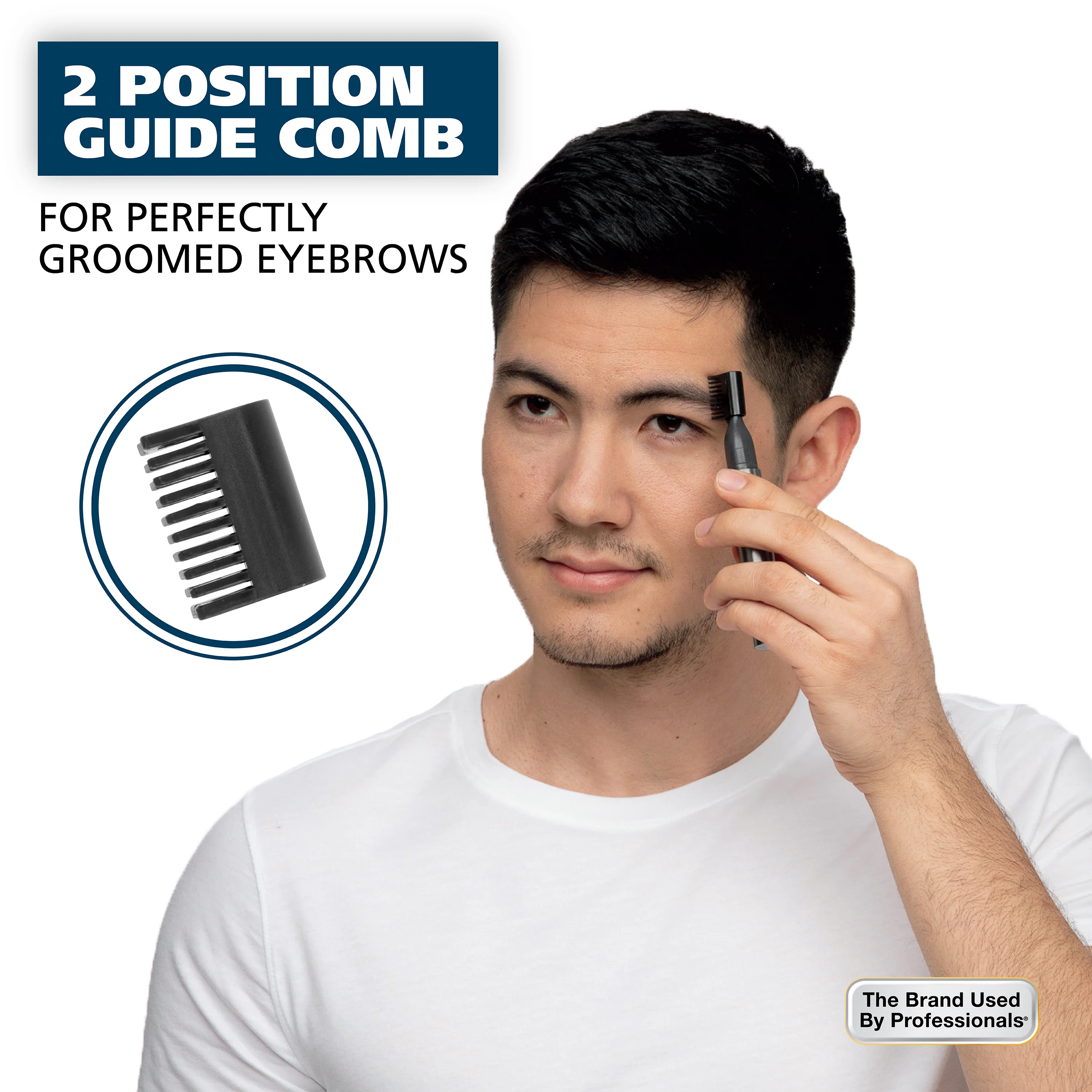 Wahl Lithium Ion Groomsman 2-in-1 Cordless Battery Eyebrow and Nose Trimmer - Image 8