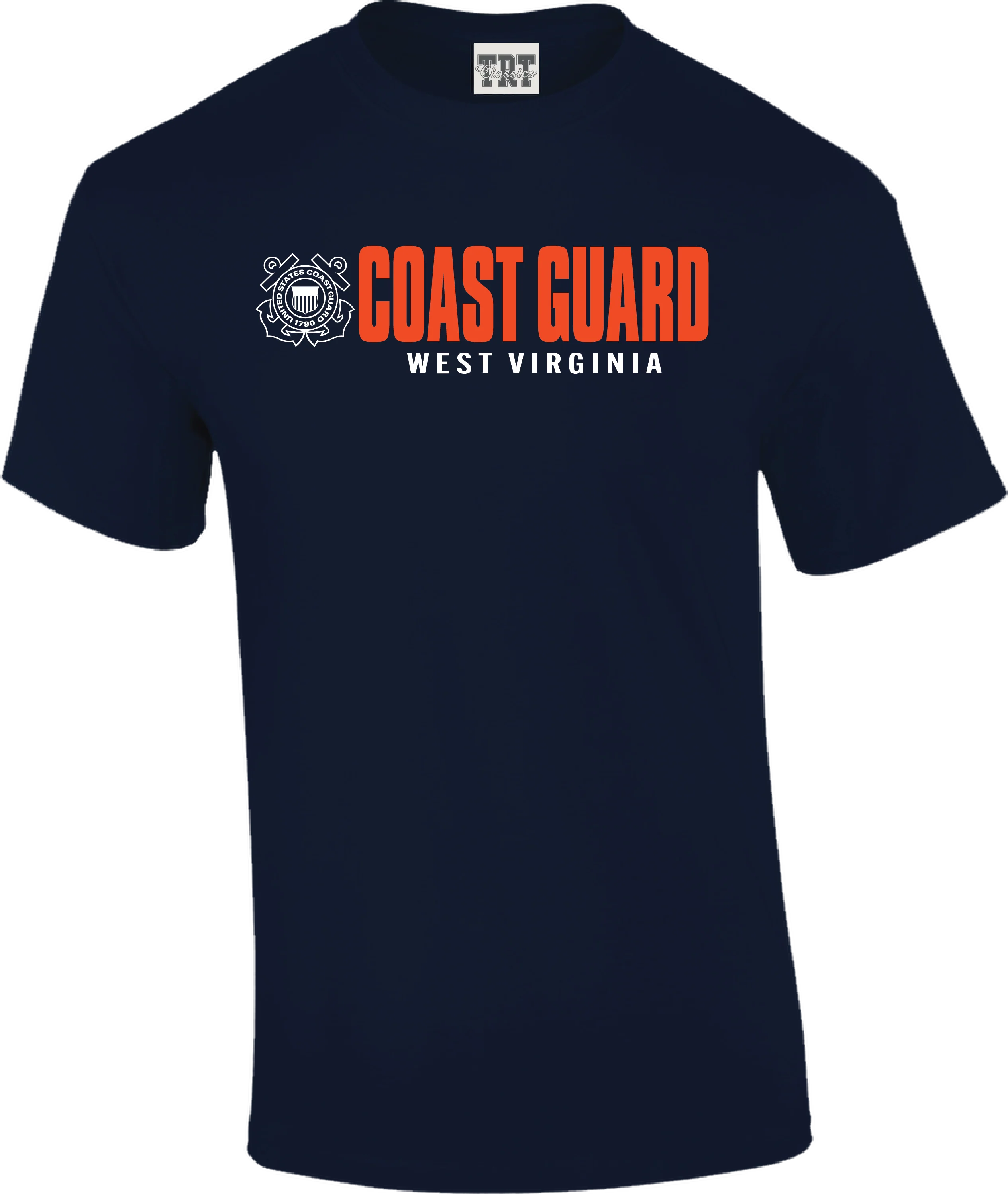 Tobacco Road Tees Mens Coast Guard West Virginia Short Sleeve T-Shirt