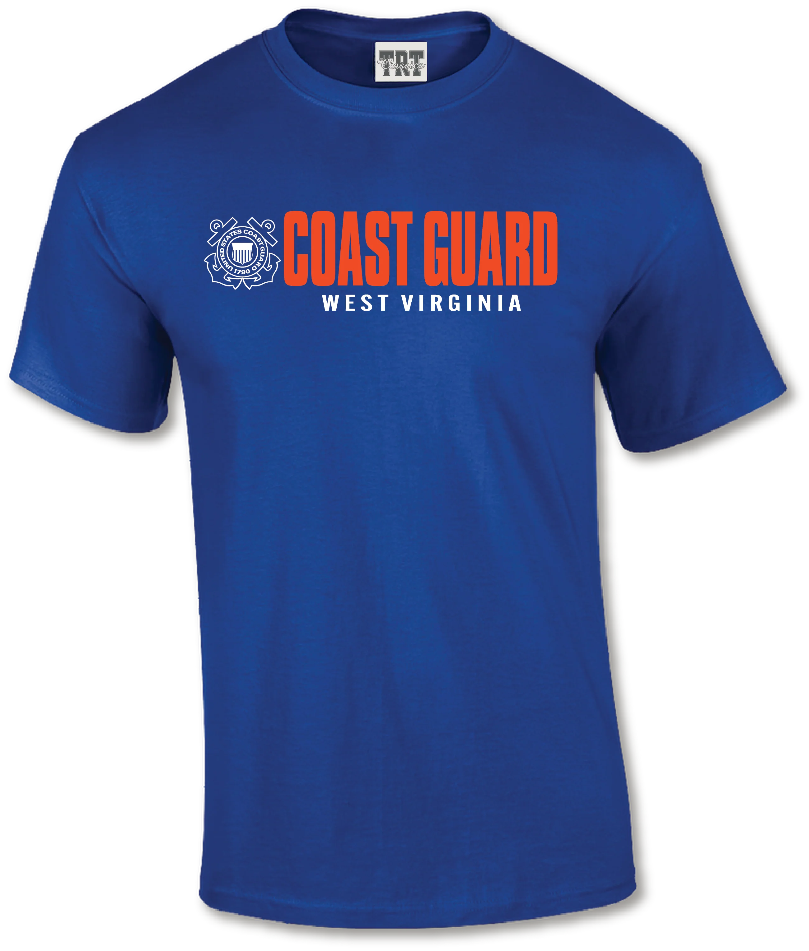 Tobacco Road Tees Mens Coast Guard West Virginia Short Sleeve T-Shirt