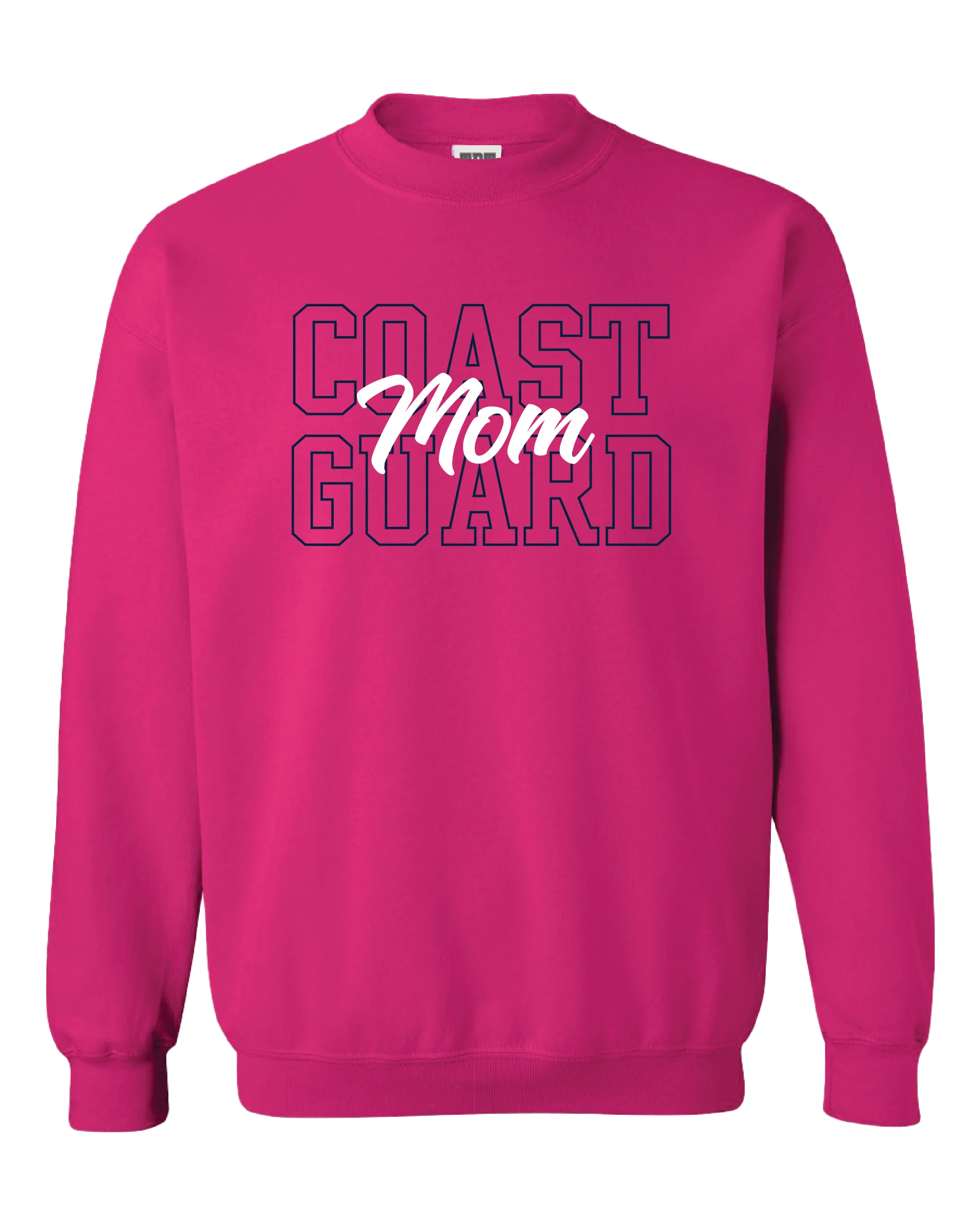 Tobacco Road Tees Coast Guard Mom Crewneck Sweatshirt