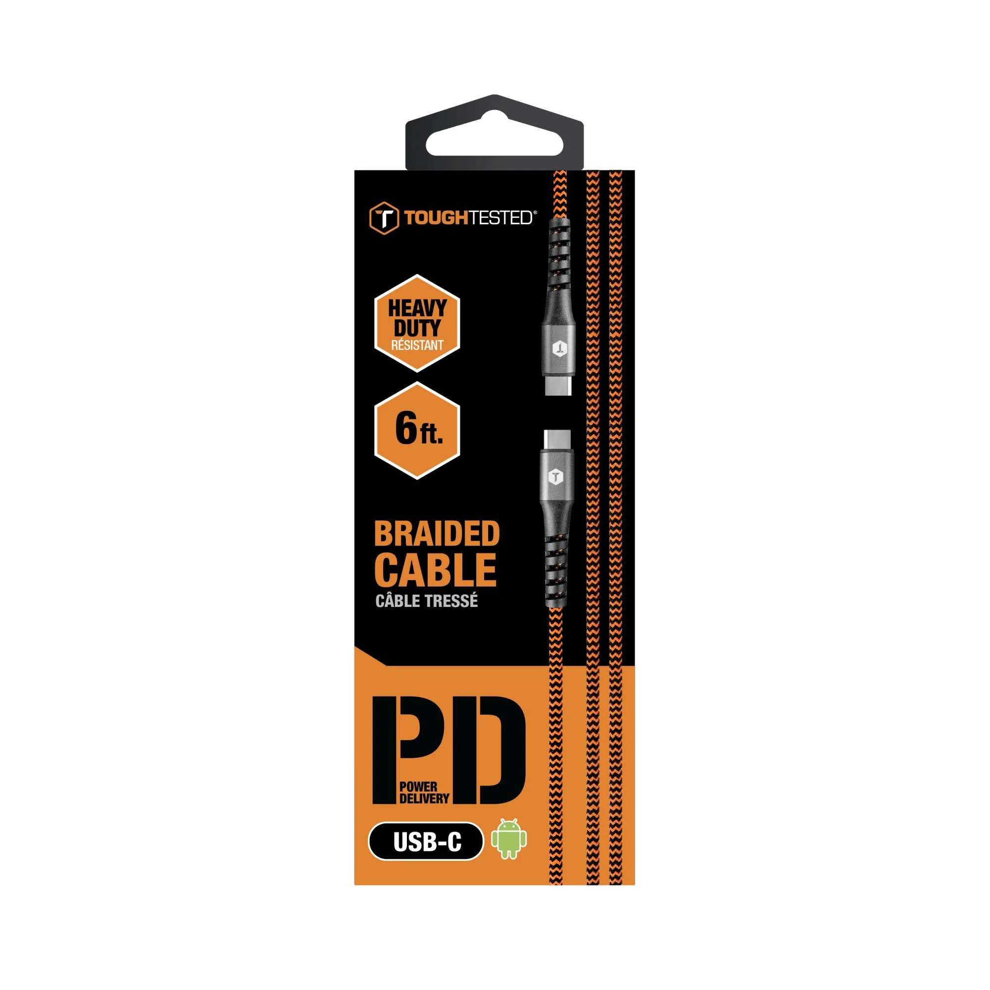 ToughTested Braided 6 FT C to C Cable