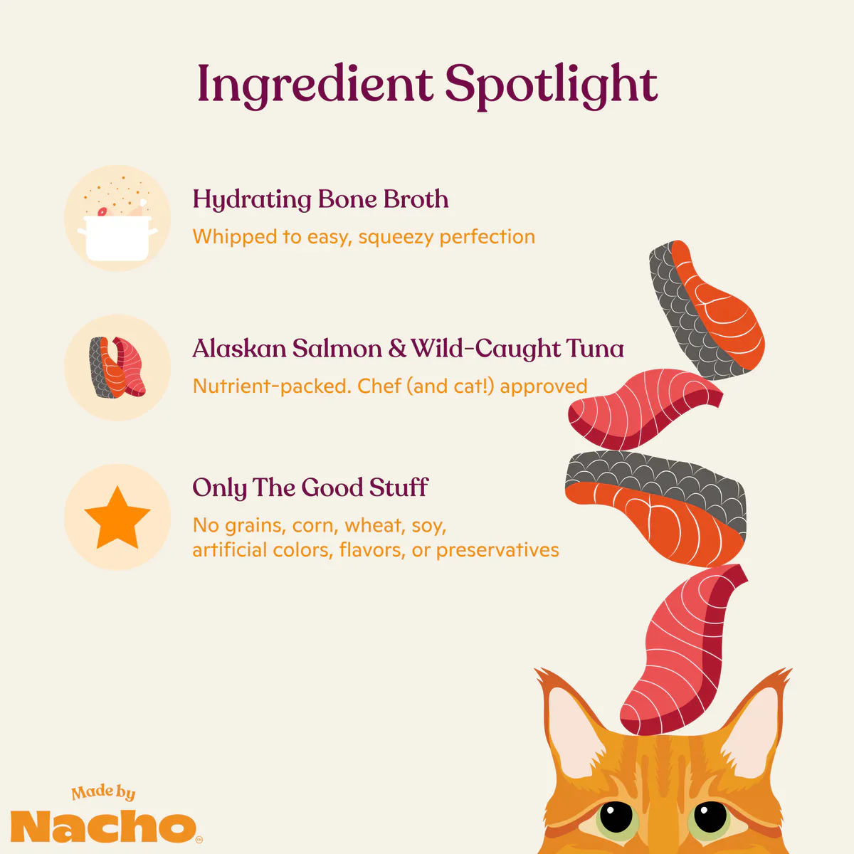 Made By Nacho Lickable Mousse Treats - Salmon & Tuna - 0.5 oz. - Image 4
