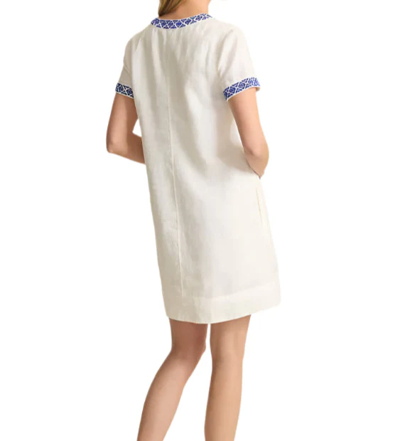 Tommy Bahama Womens Two Palms Coastal Tiles Linen Dress - Image 3