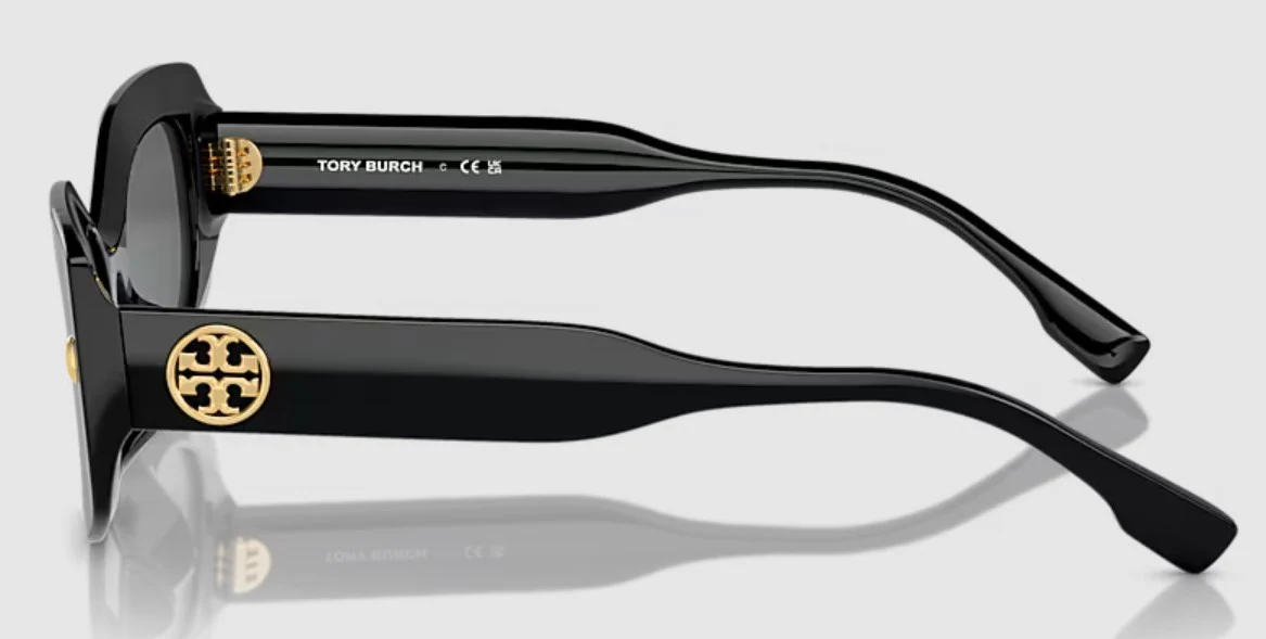 Tory Burch TY7202U Womens Sunglasses - Black/Dark Grey - Image 3
