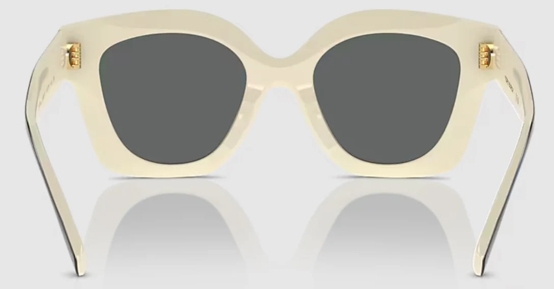 Tory Burch Womens TY7201U Sunglasses - Black Ivory/Dark Grey - Image 4