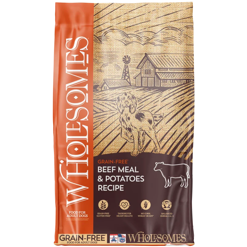 Wholesomes Grain-Free Beef Meal & Potatoes Recipe Dog Food - 35 lbs.