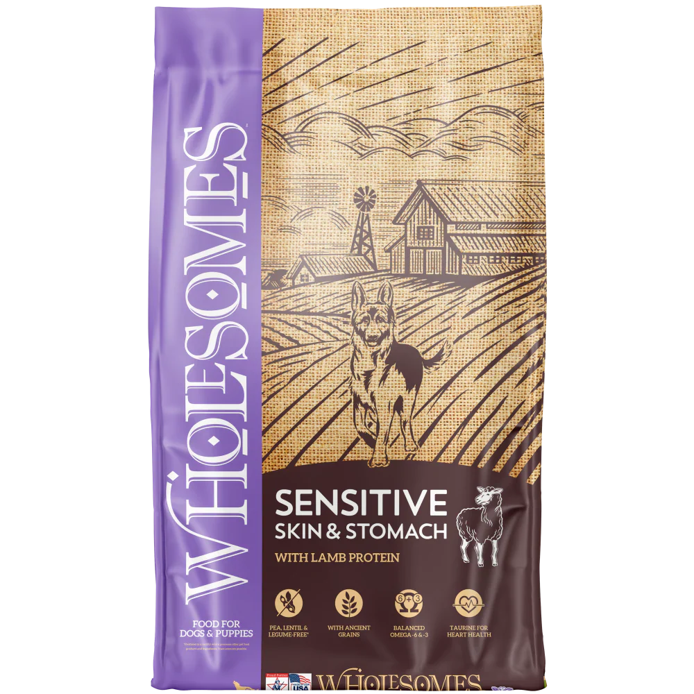 Wholesomes Sensitive Skin & Stomach with Lamb Protein Dog Food - 30 lbs.