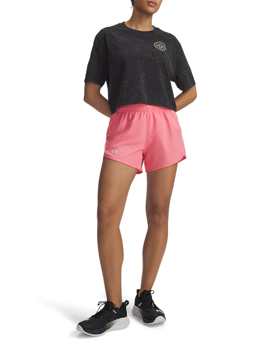 Under Armour Womens UA Fly-By 3" Shorts - Image 3