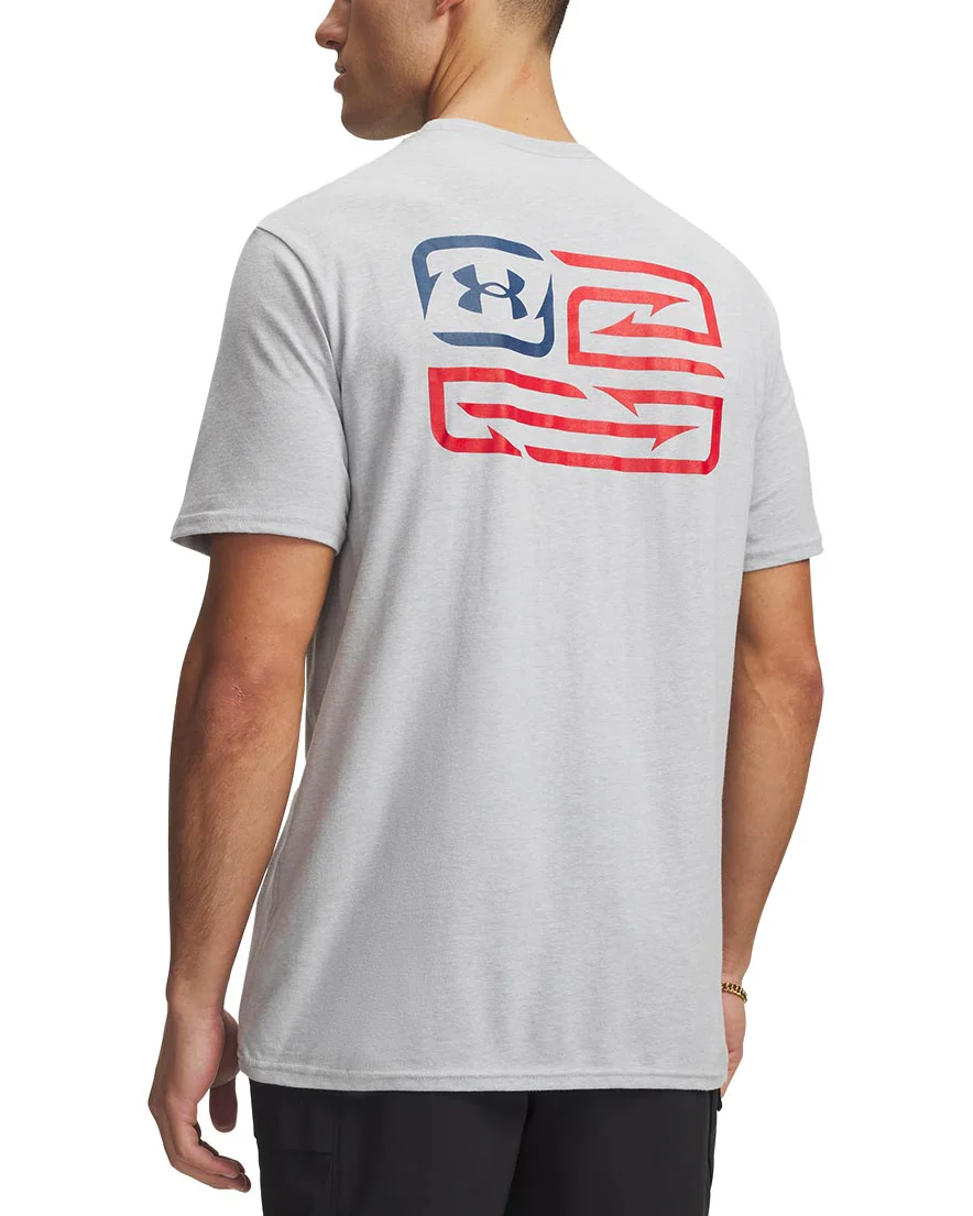 Under Armour Mens UA Freedom Fish Short Sleeve T-Shirt - Image 2