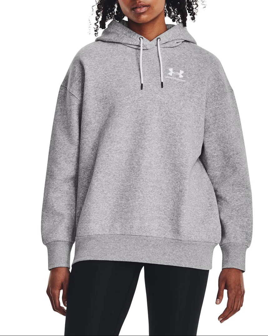 Under Armour Womens UA Icon Fleece Oversized Pullover Hoodie - Image 3