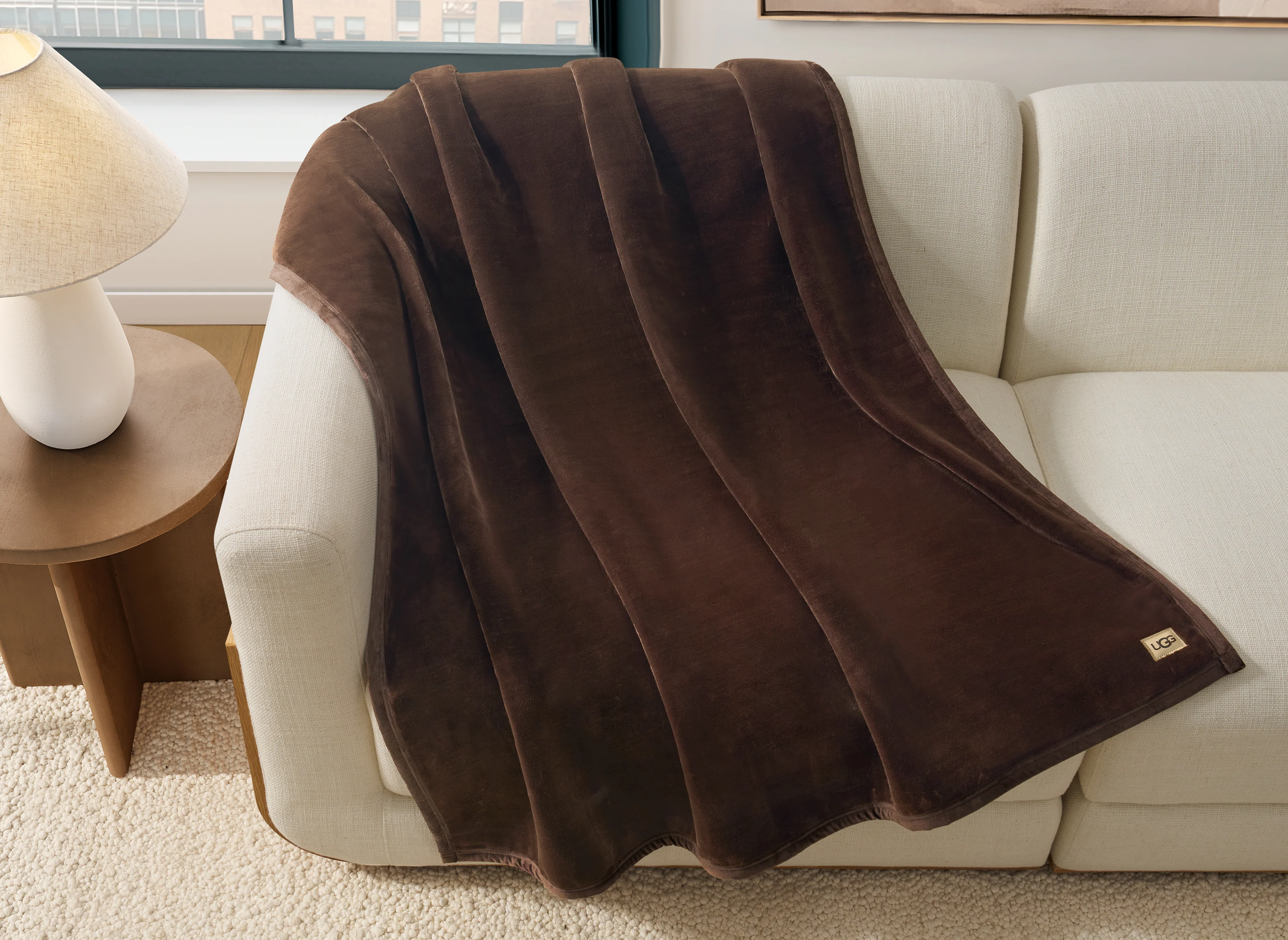 UGG Coco Throw Blanket - Burnt Cedar - Image 5