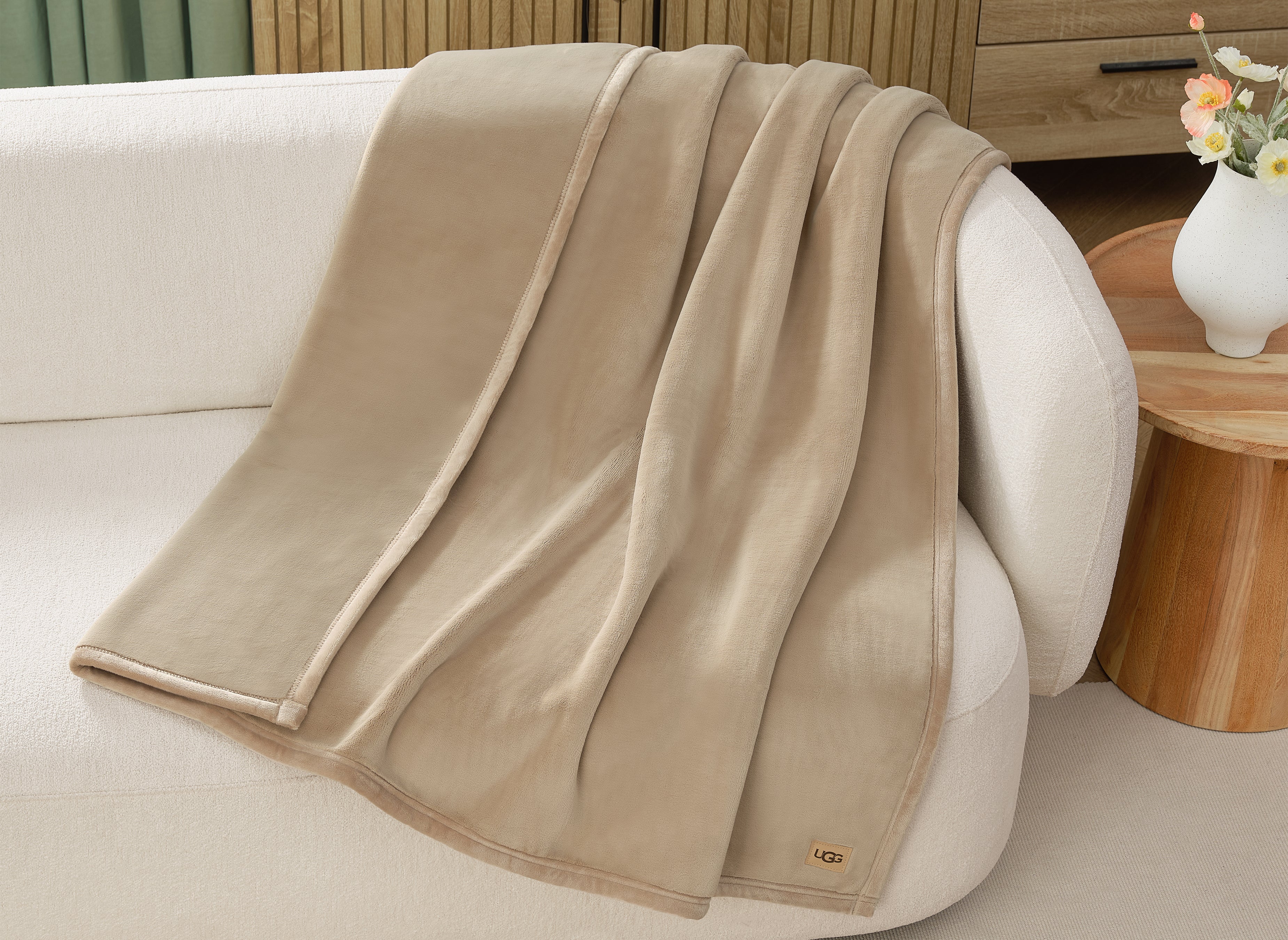 UGG Coco Throw Blanket - Mustard Seed - Image 4