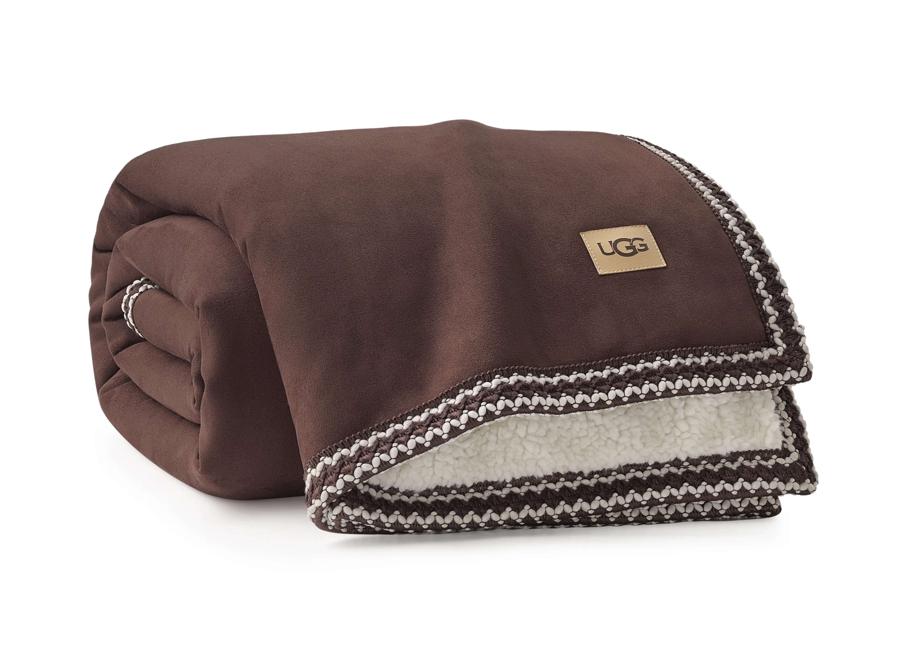 UGG Kirkwood UGGBraid Throw Blanket - Burnt Cedar