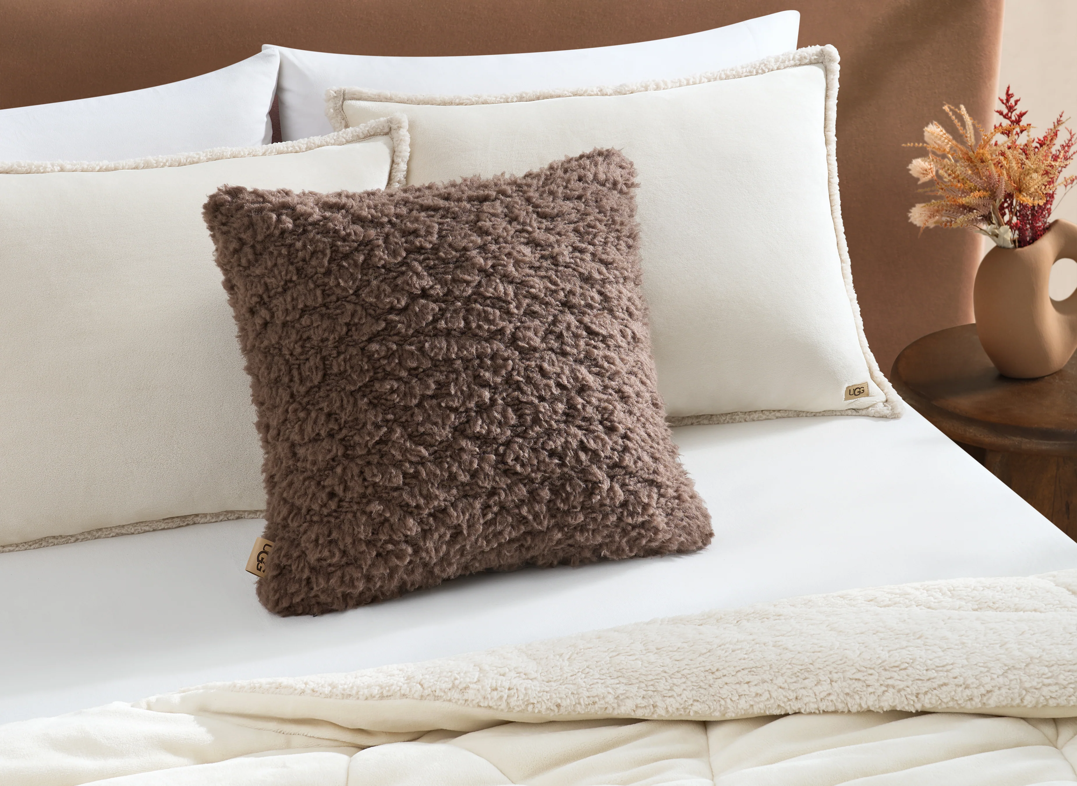 UGG Shira Textured Decorative Pillow - Allspice - Image 5