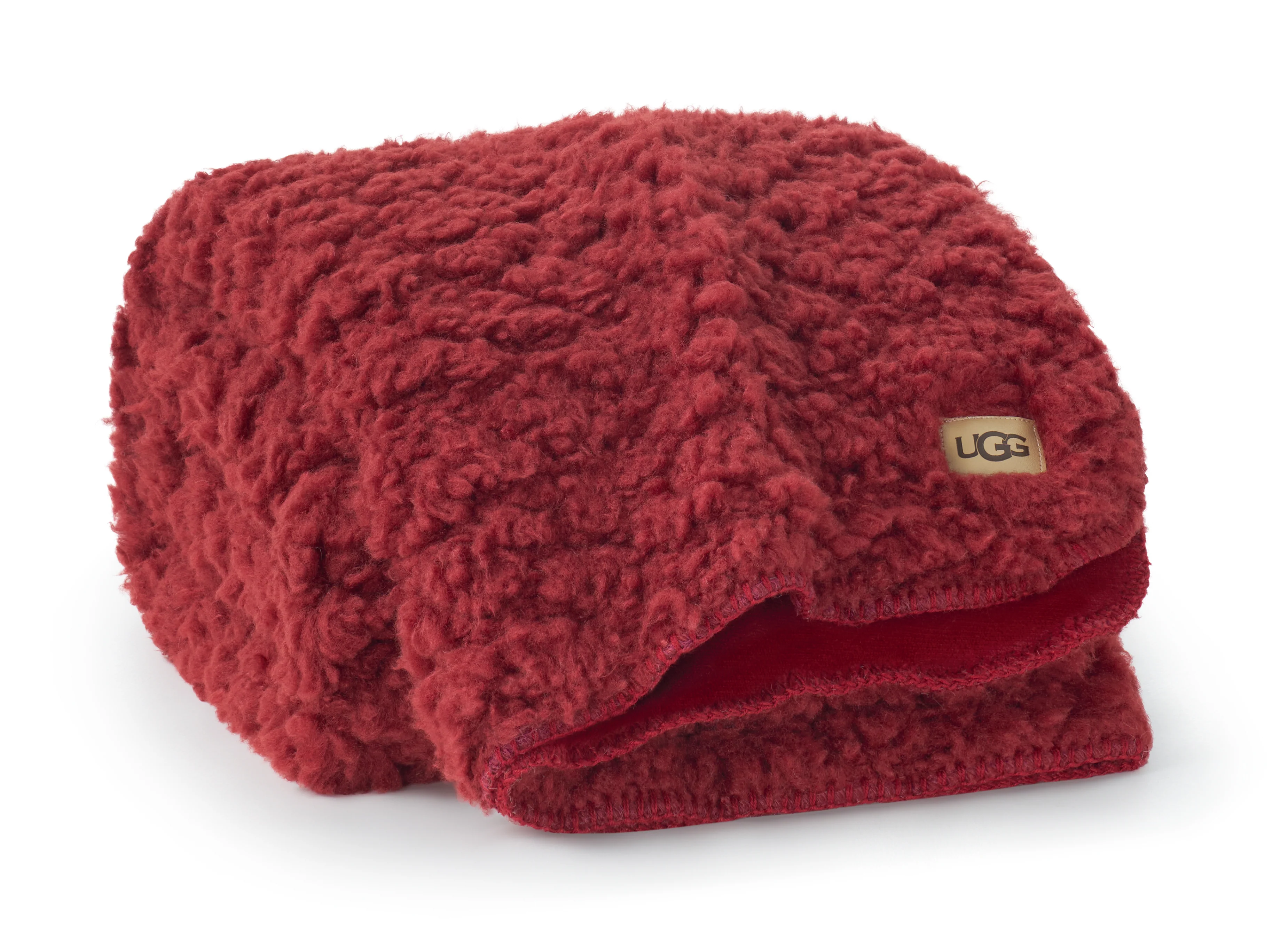 UGG Shira Textured Throw Blanket - Coffee Berry