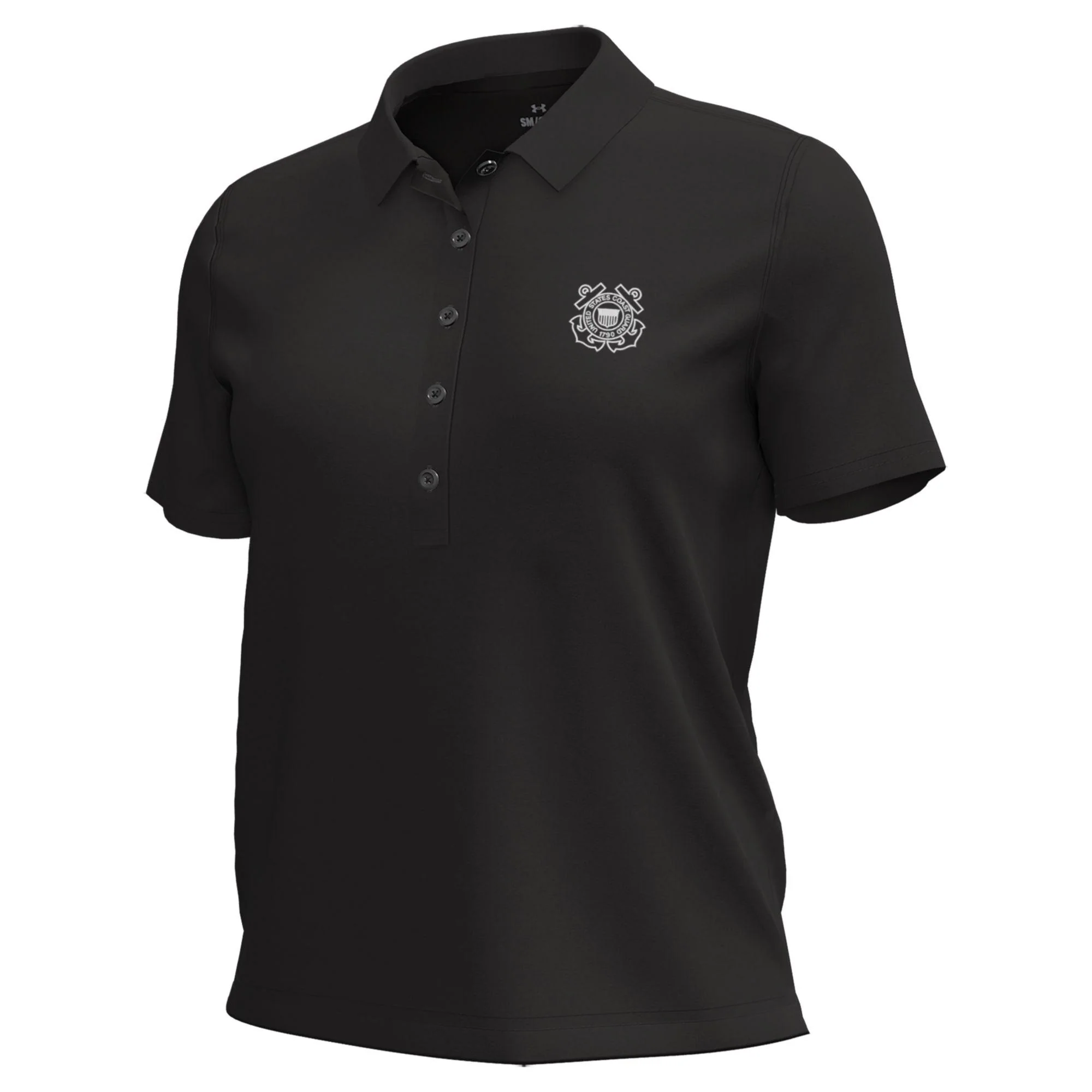 Coast Guard Under Armour Womens T2G Pique Short Sleeve Polo Shirt