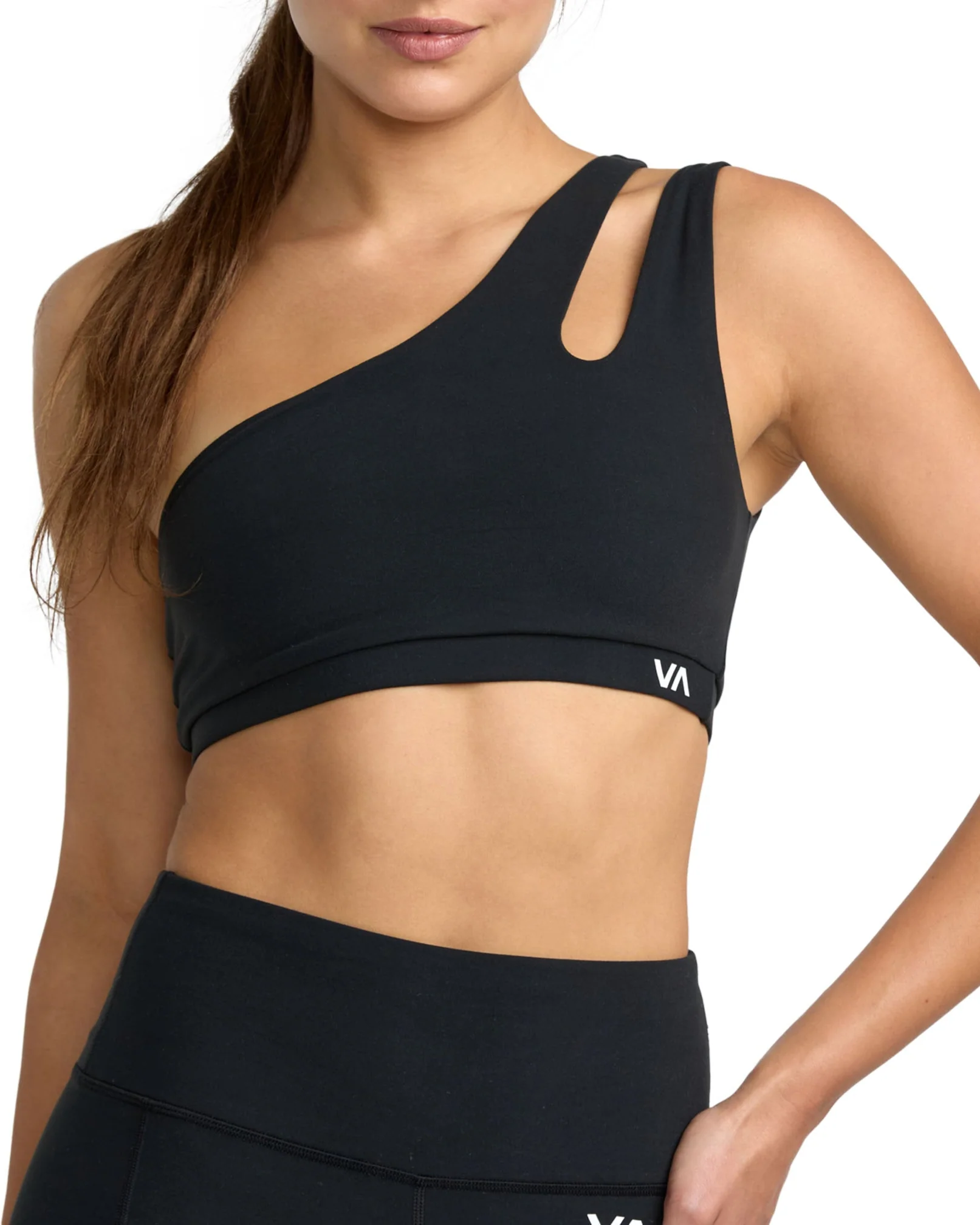 RVCA Womens VA One Shoulder Sports Bra