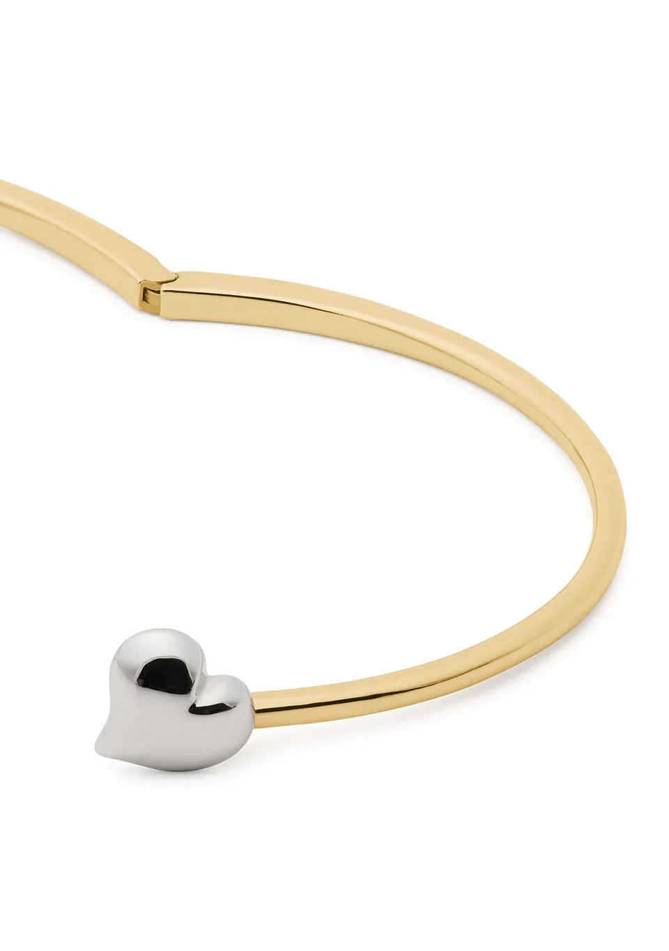 Kate Spade Silver Heart Inside Heart Bangle Bracelet - Image 3