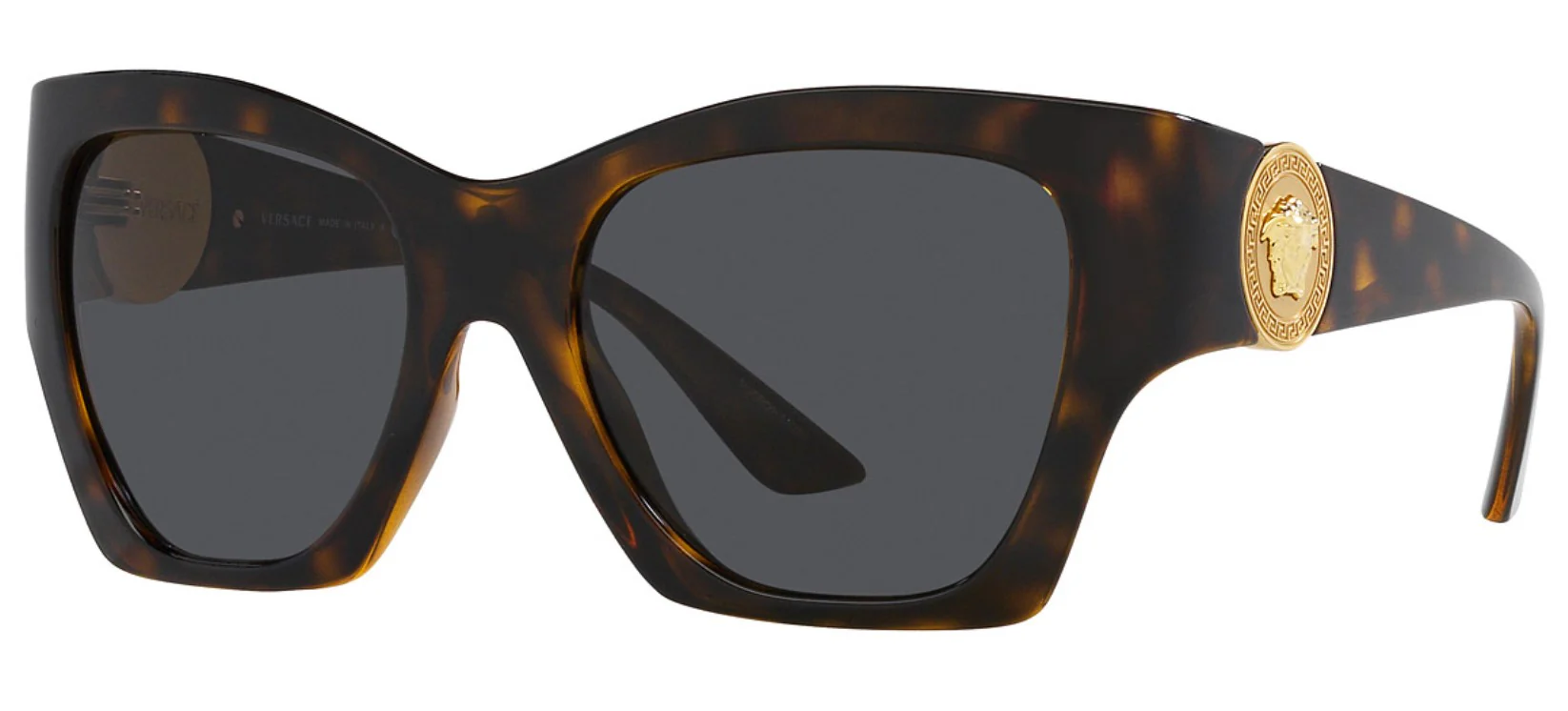 Versace Womens VE4452 Non-Polarized Sunglasses - Havana/Dark Grey - Image 2