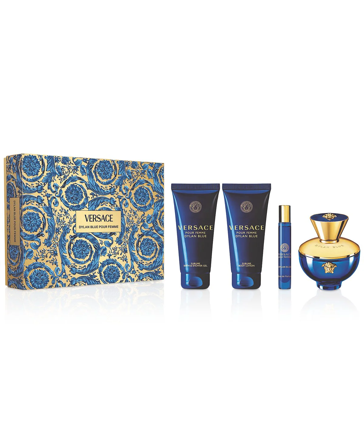 Versace Dylan Blue Pour Femme Eau De Parfum Gift Set - 4-Piece