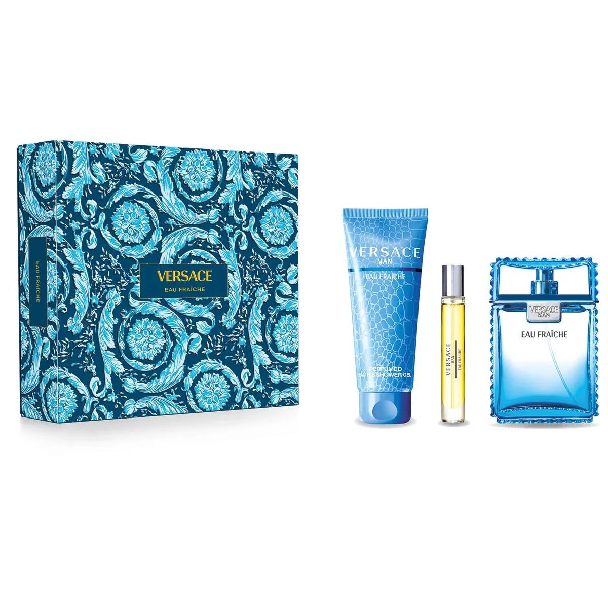 Versace Man Eau Fraiche Eau De Toilette Gift Set - 3-Piece