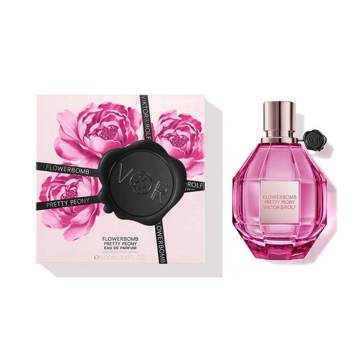 Viktor & Rolf Flowerbomb Pretty Peony Eau De Parfum Spray - 3.4 oz. - Image 2