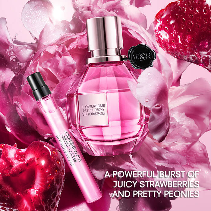 Viktor & Rolf Flowerbomb Pretty Peony Eau De Parfum Spray - 3.4 oz. - Image 3