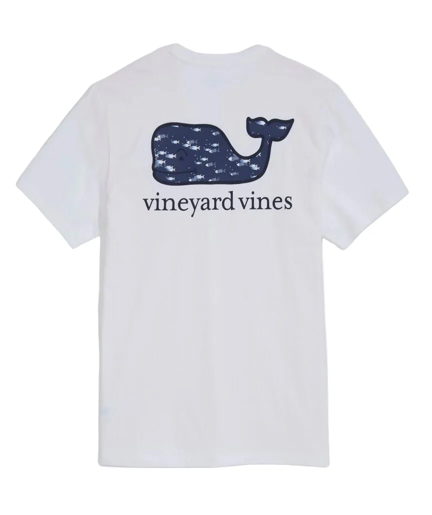 Vineyard Vines Mens Gone Fishing Whale Pocket Short Sleeve T-Shirt