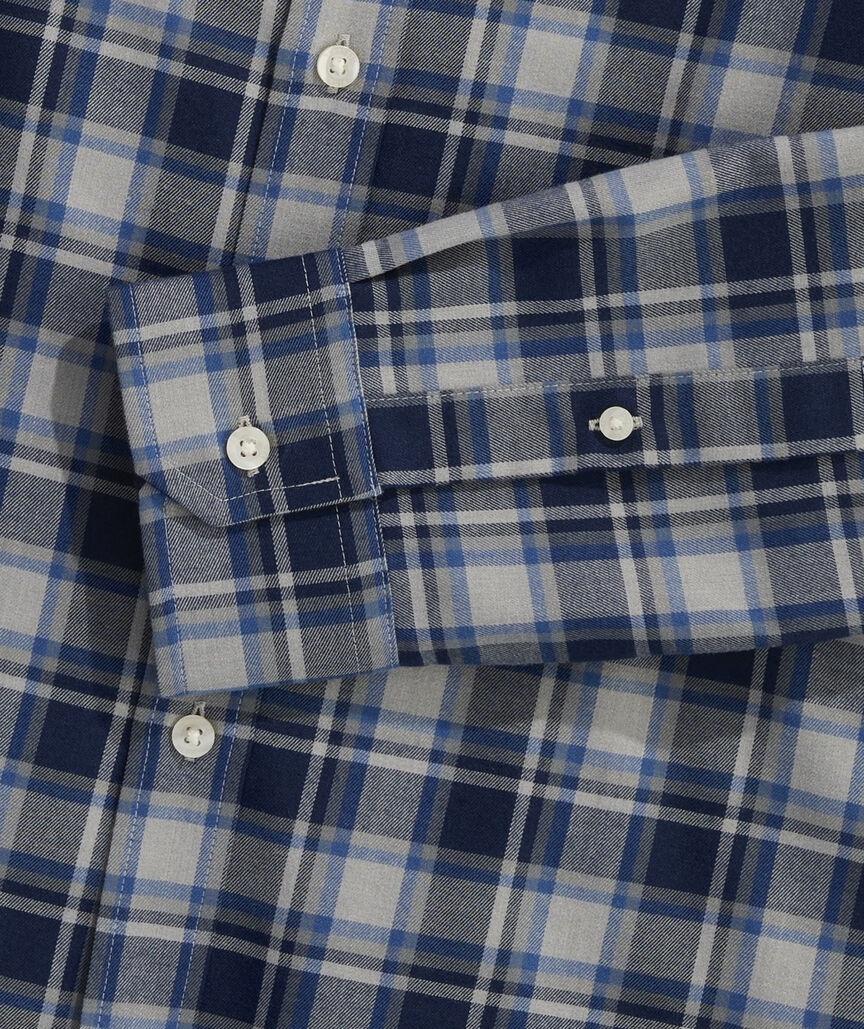 Vineyard Vines Mens Performance Brushed Tech Twill Jethro Plaid Shirt - Image 3