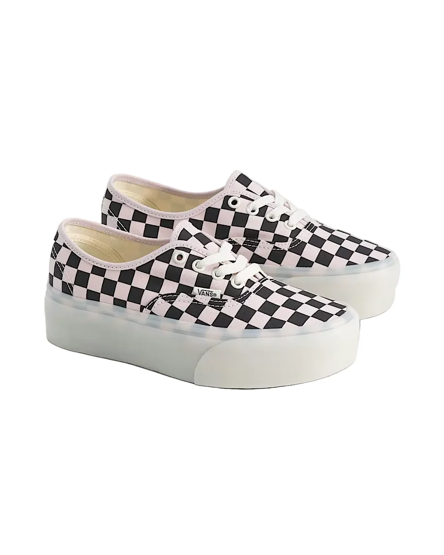 Vans Authentic Checkerboard Platform Shoes - Unisex Sizing - Image 2