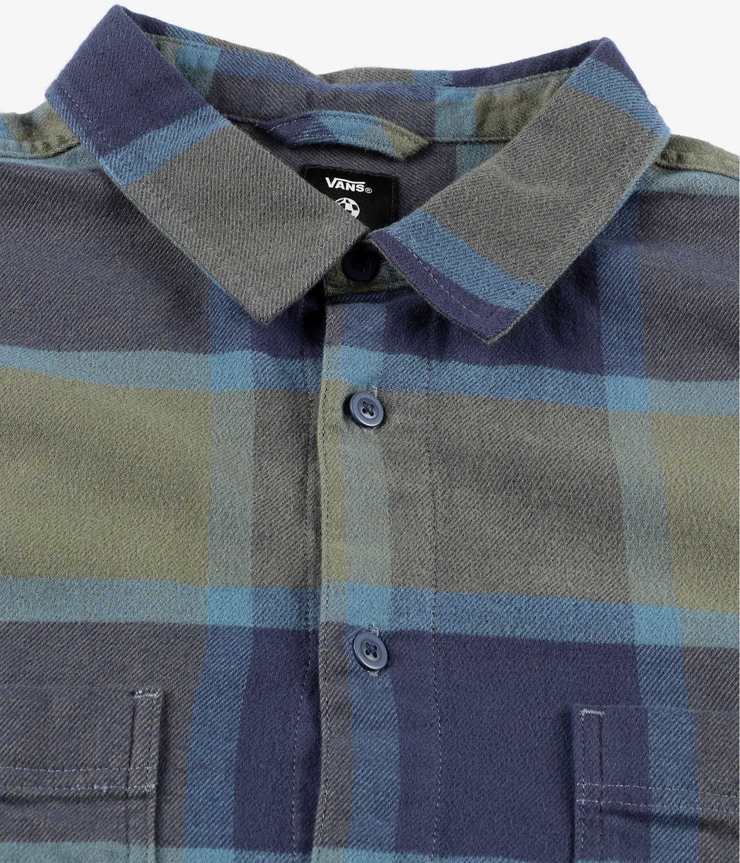Vans Mens Larkspur Plaid Flannel Shirt - Image 4