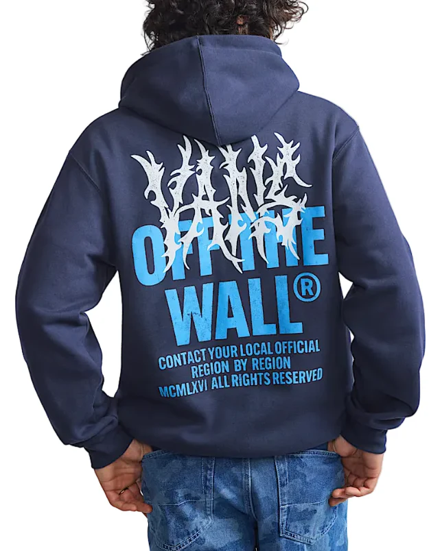 Vans Mens Metal Wall Full Zip Hoodie Jacket - Image 3