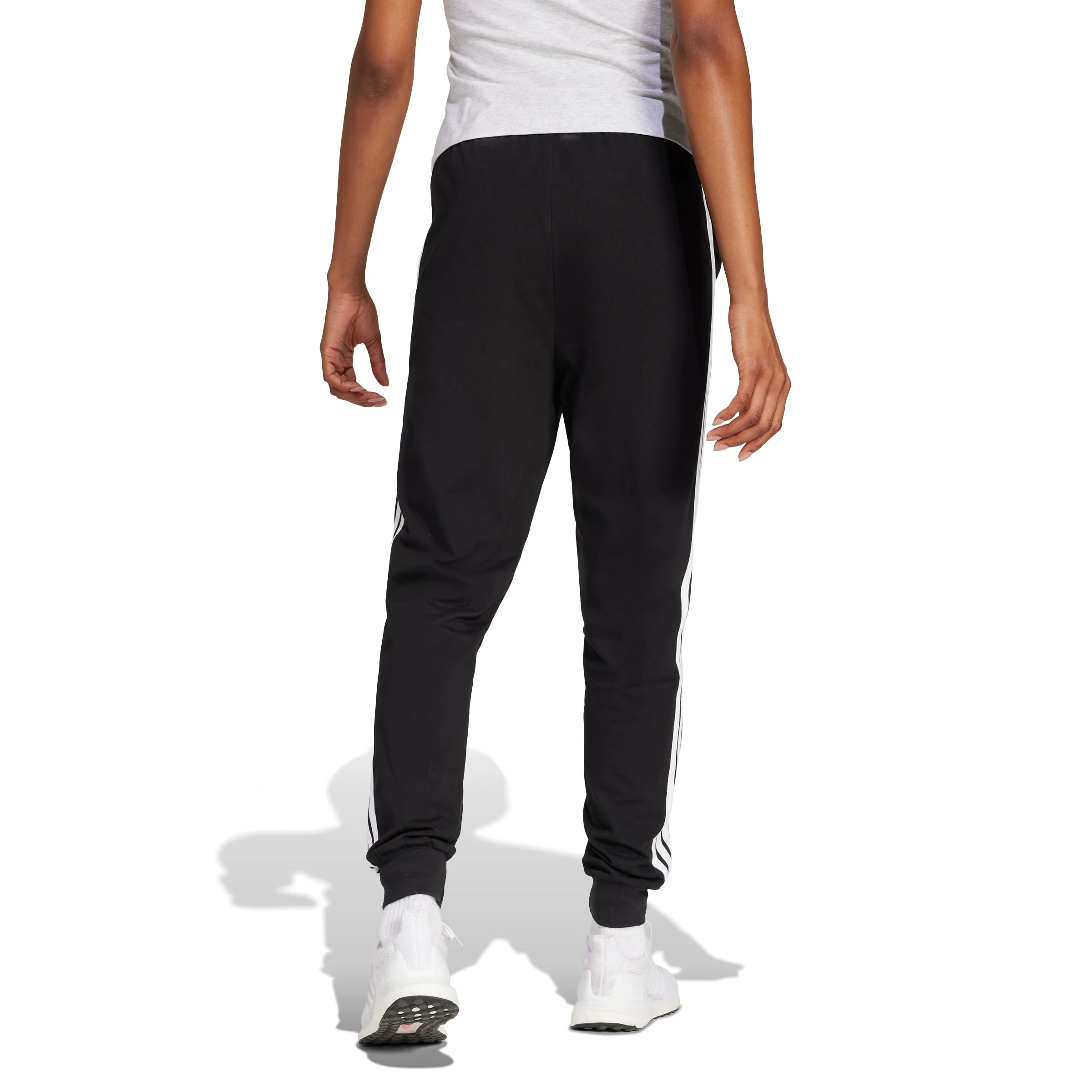 adidas Womens Essentials 3-Stripes Jogger Pants - Image 3