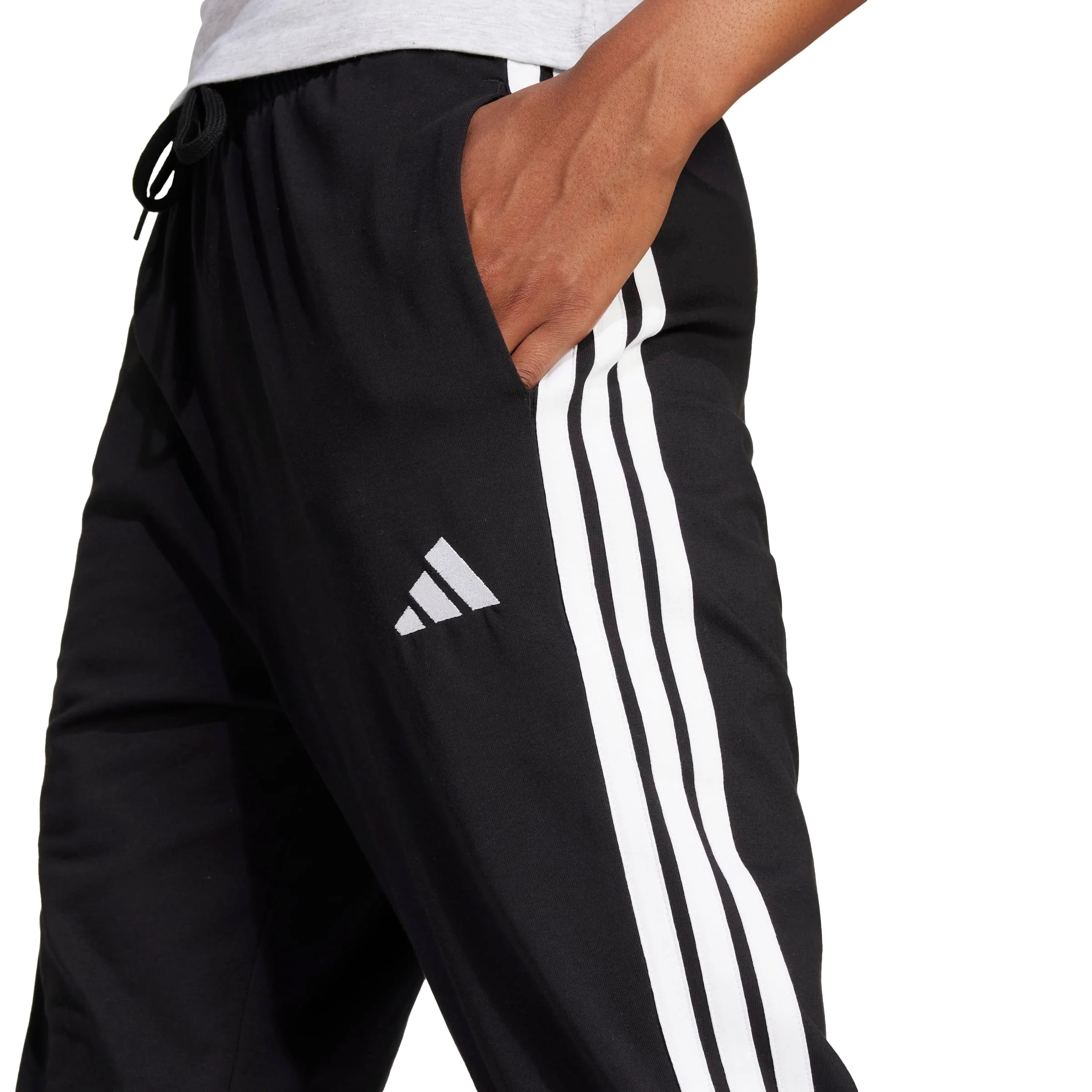 adidas Womens Essentials 3-Stripes Jogger Pants - Image 4