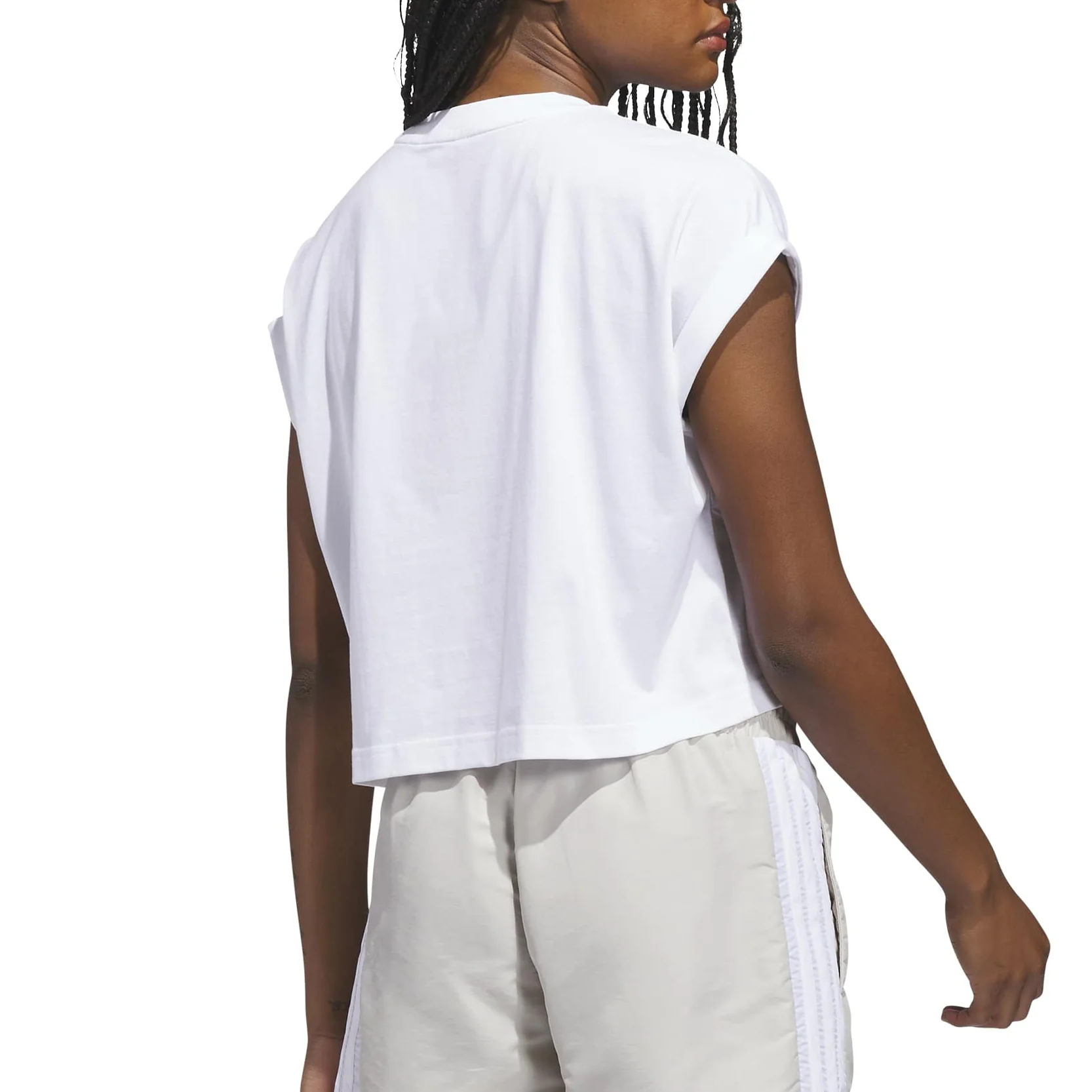 adidas Womens Summer Romance Graphic Short Sleeve T-Shirt - Image 3