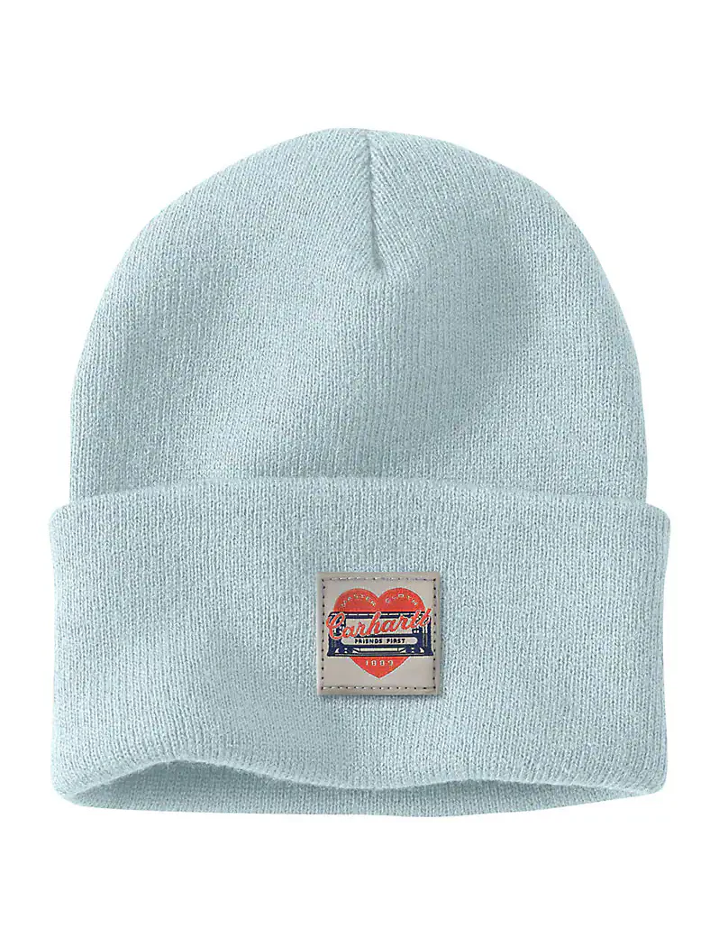 Carhartt Womens Knit Heart Patch Beanie - Image 4