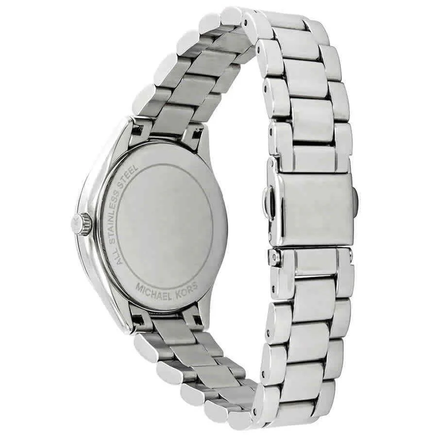Michael Kors Womens Lauryn Silver-Tone Watch - Image 3