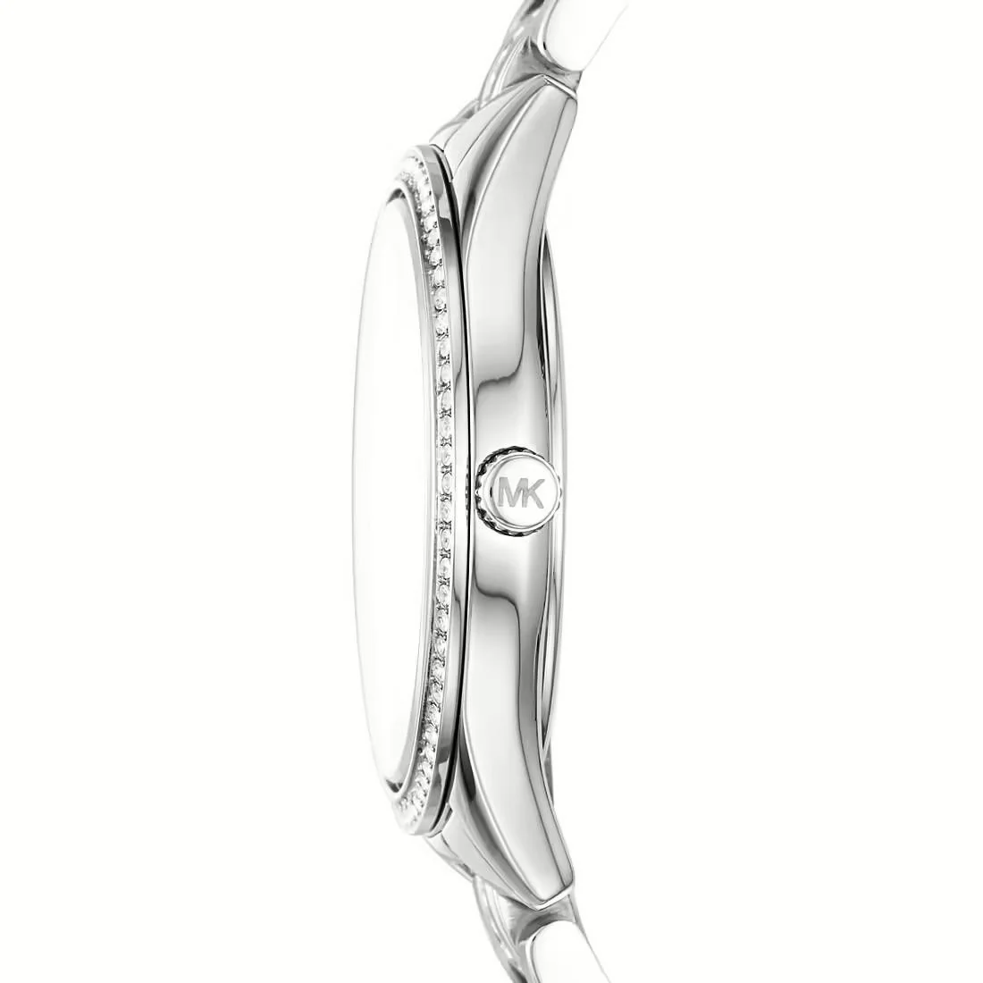 Michael Kors Womens Lauryn Silver-Tone Watch - Image 4