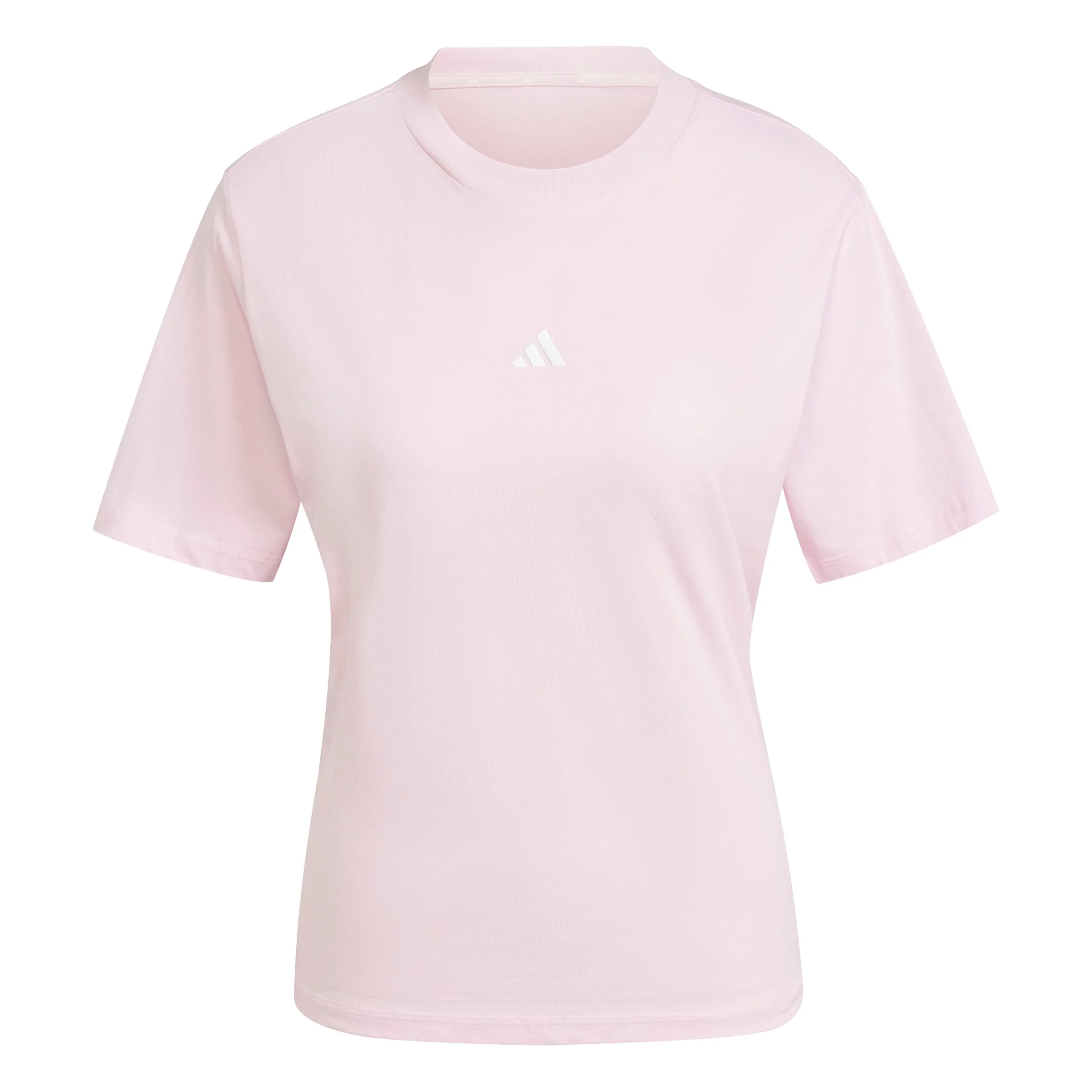 adidas Womens Essentials Small Logo Cotton Short Sleeve T-Shirt