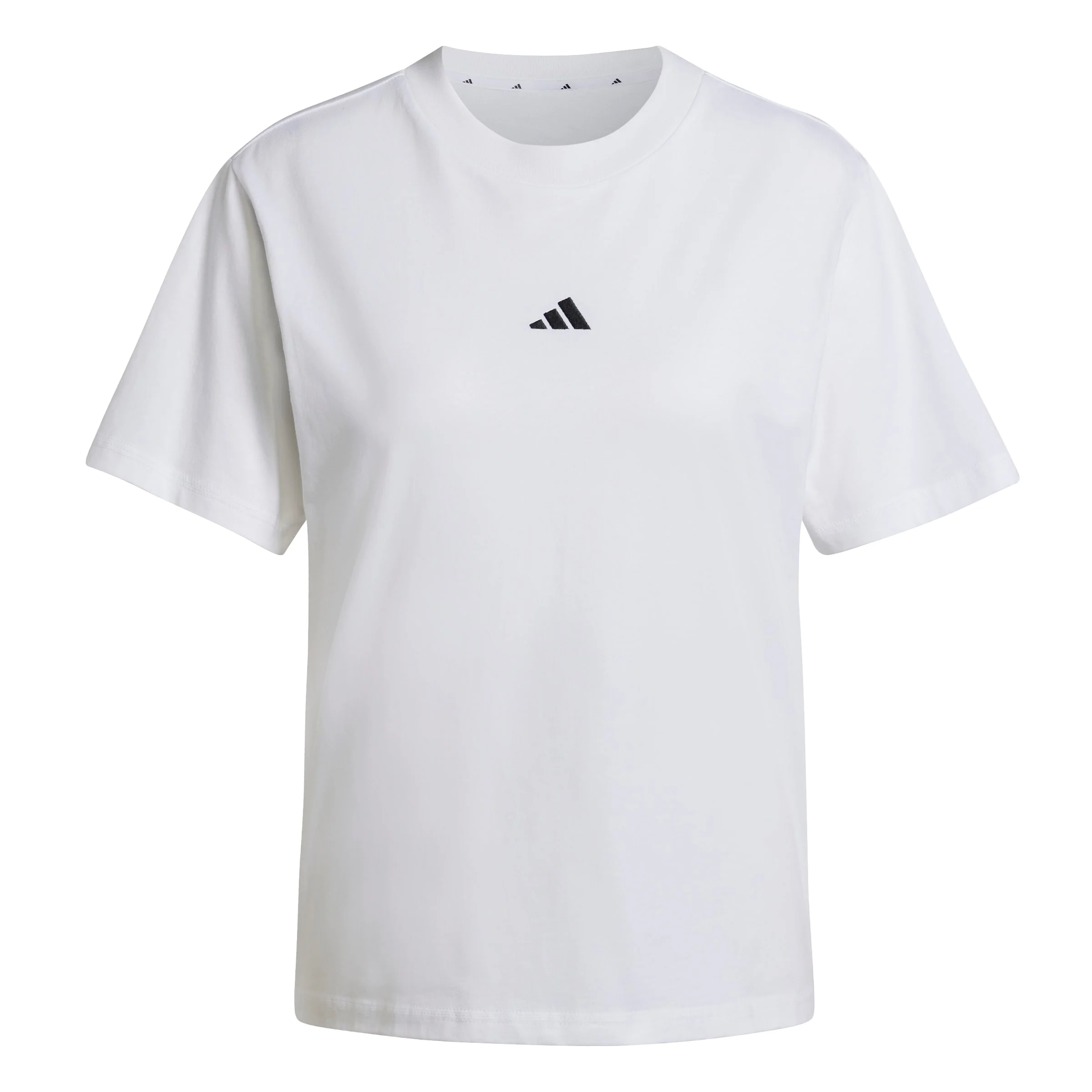adidas Womens Essentials Small Logo Cotton Short Sleeve T-Shirt