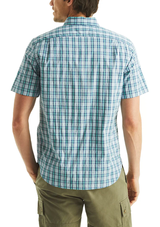 Nautica Mens Plaid Short Sleeve Shirt - Image 2