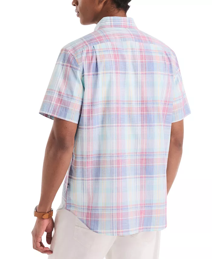 Nautica Mens Plaid Short-Sleeve Shirt - Image 2