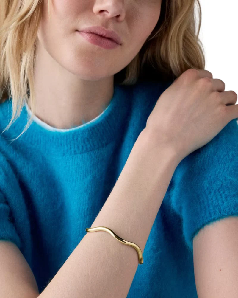 Kate Spade Wave Thin Bangle Bracelet - Image 3