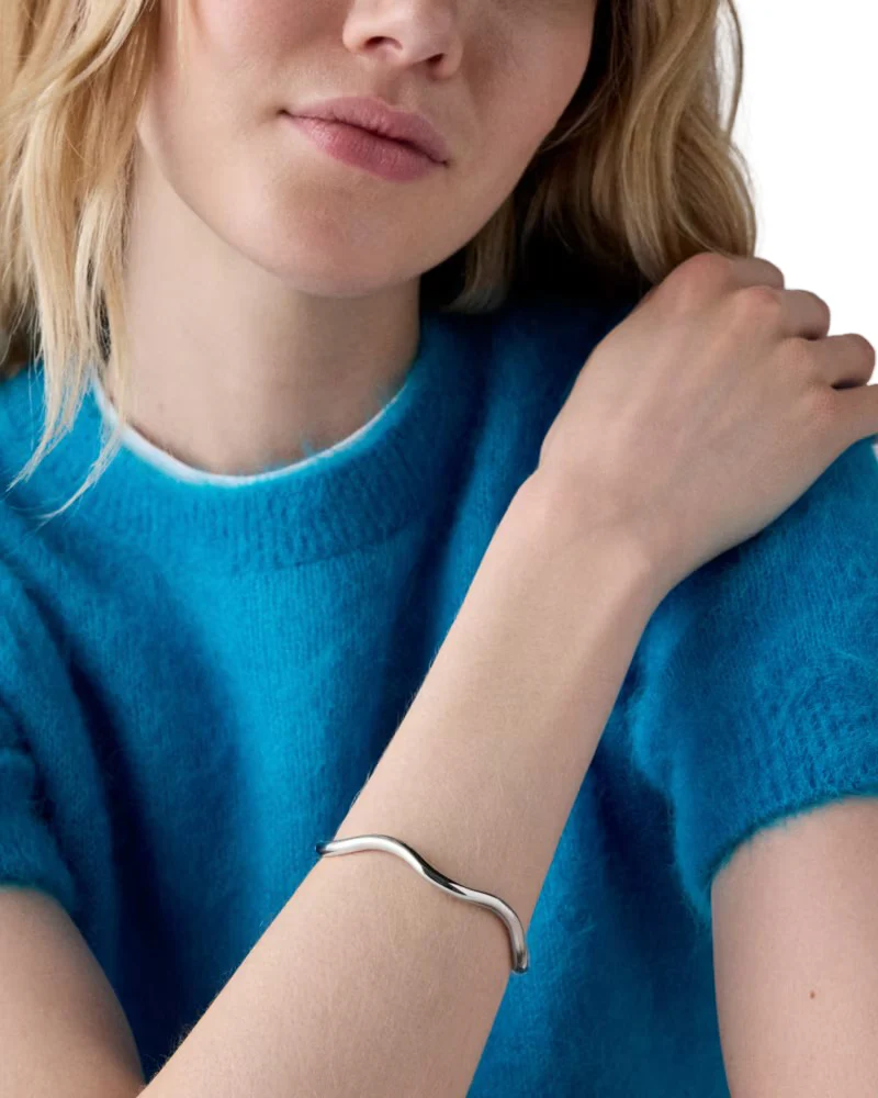 Kate Spade Wave Thin Bangle Bracelet - Image 3