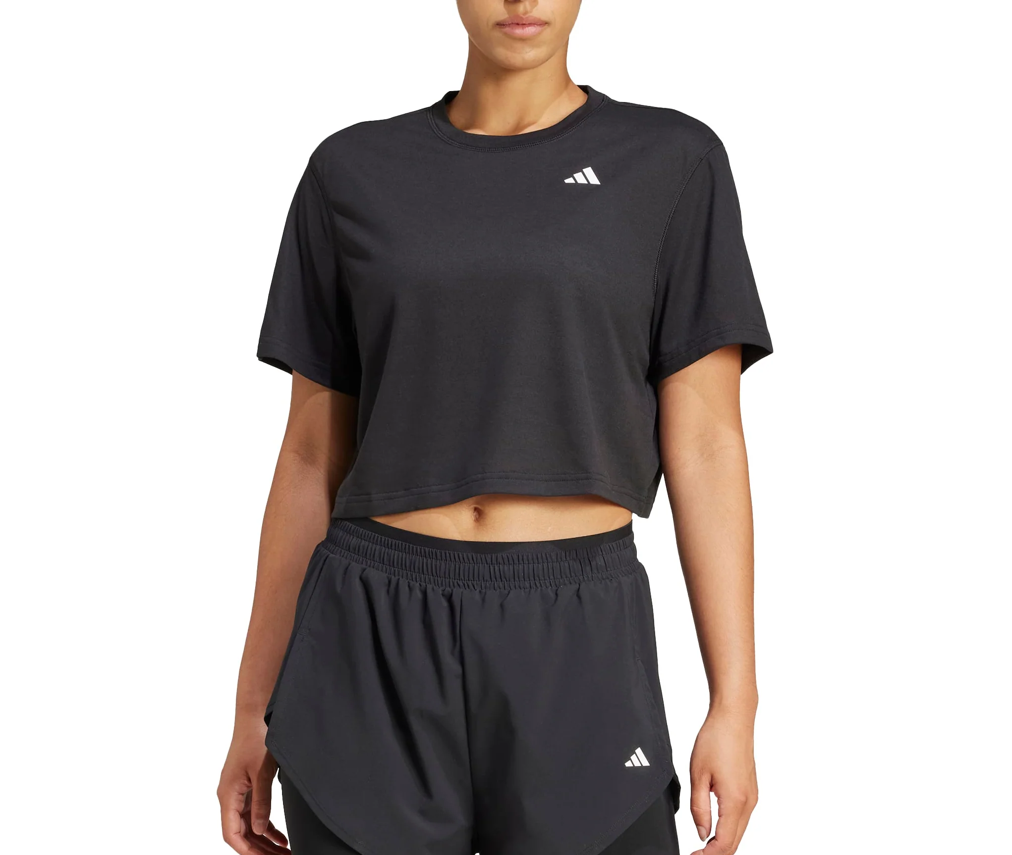 adidas Womens Train Essentials Boxy Workout Short Sleeve T-Shirt - Image 2