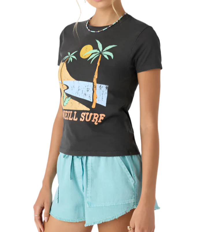 O'Neill Womens Weekend Palms Short Sleeve T-Shirt - Image 2