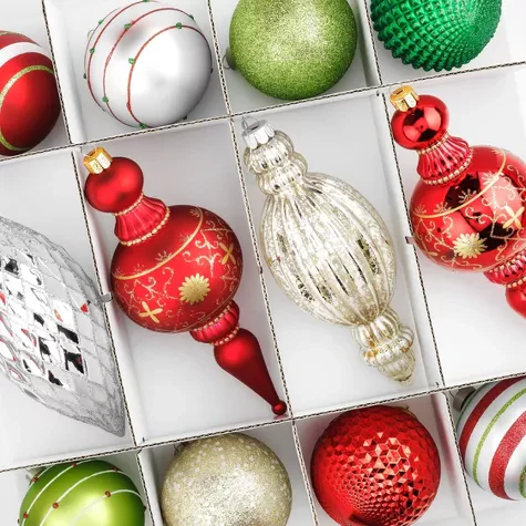 Whitmor 64 Christmas Ornament Zip Cube With Removable Trays - Image 3