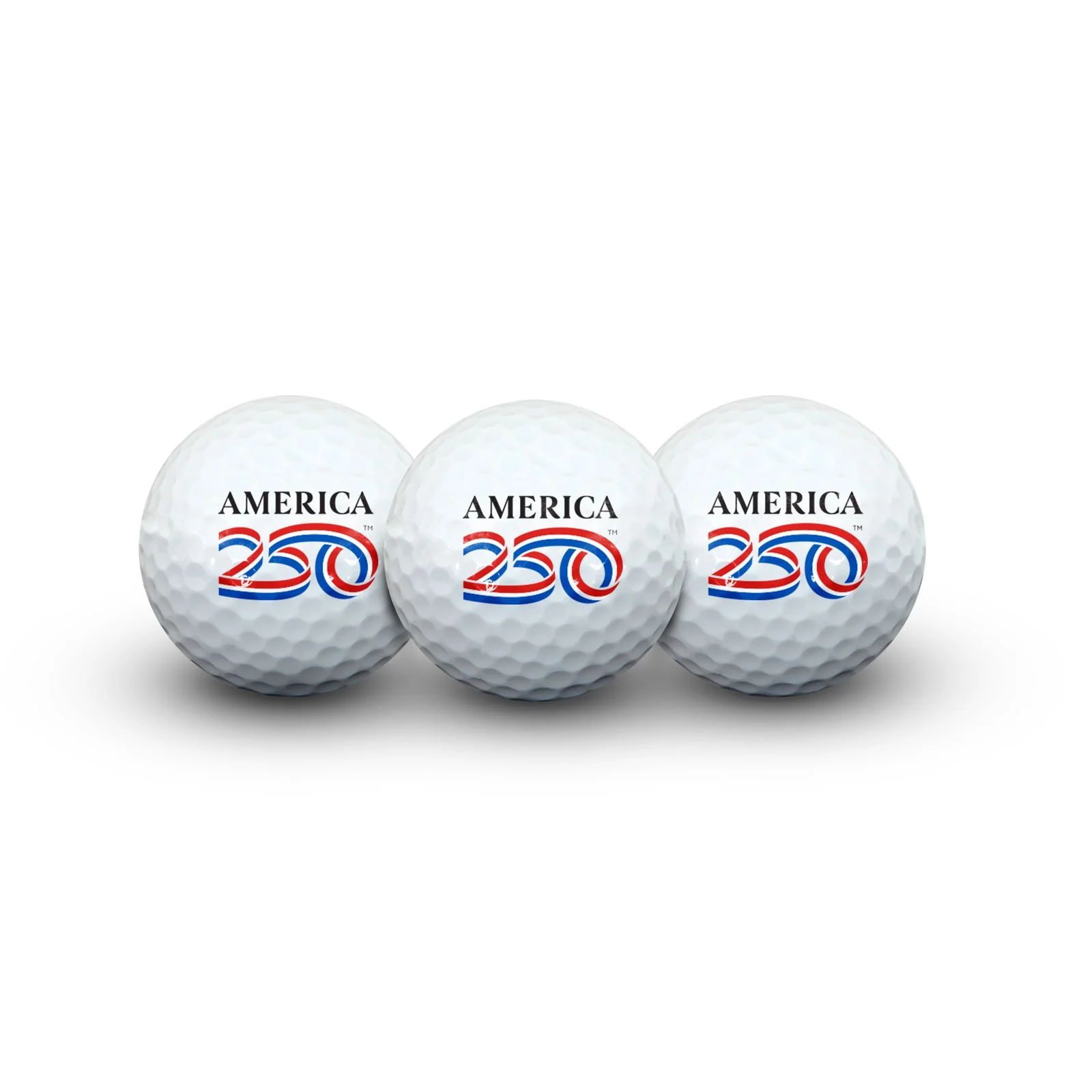 WinCraft America 250 Golf Ball Set - 3 Pack